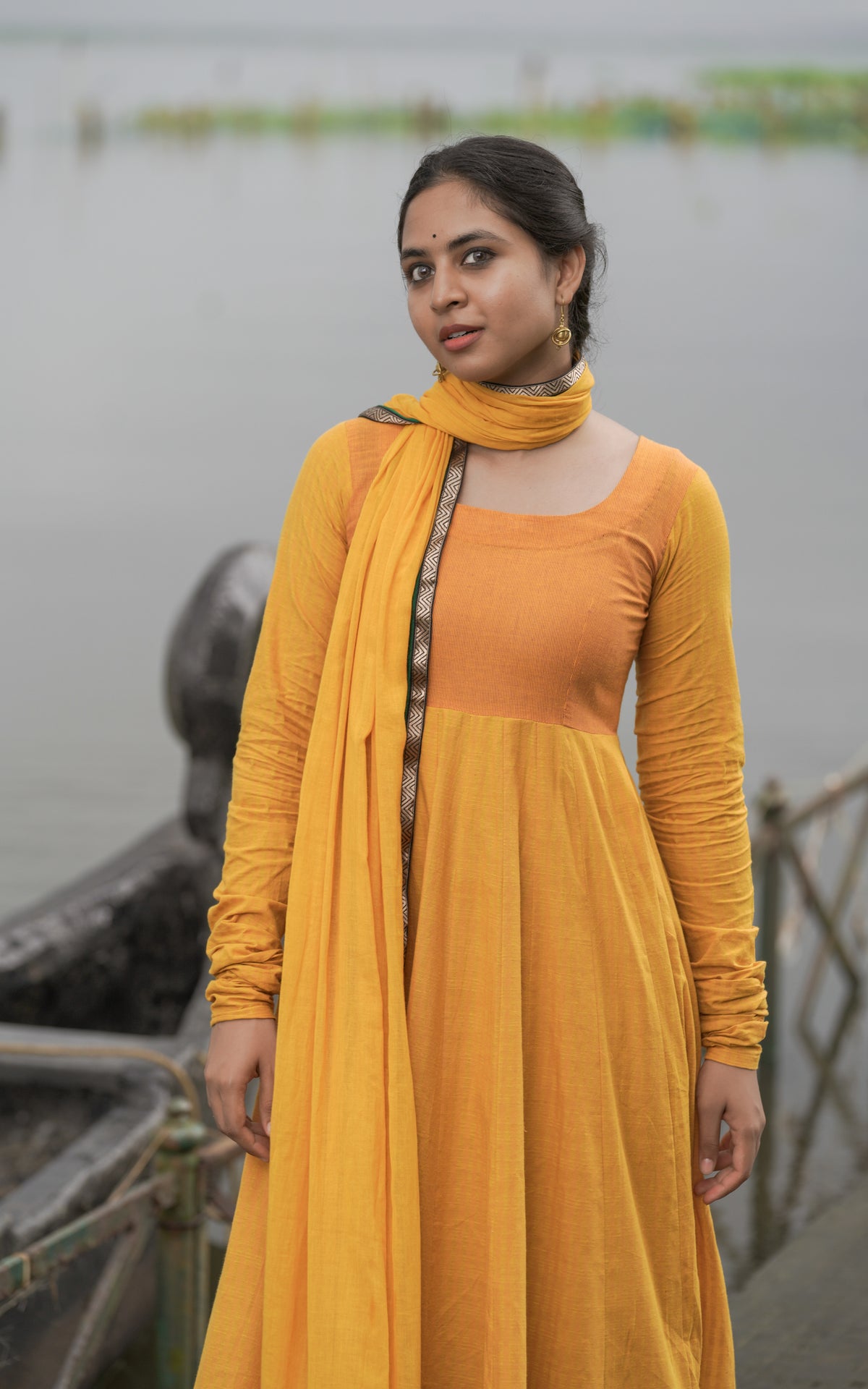 Raavanan Ragini Yellow (Kurti+Dupatta)