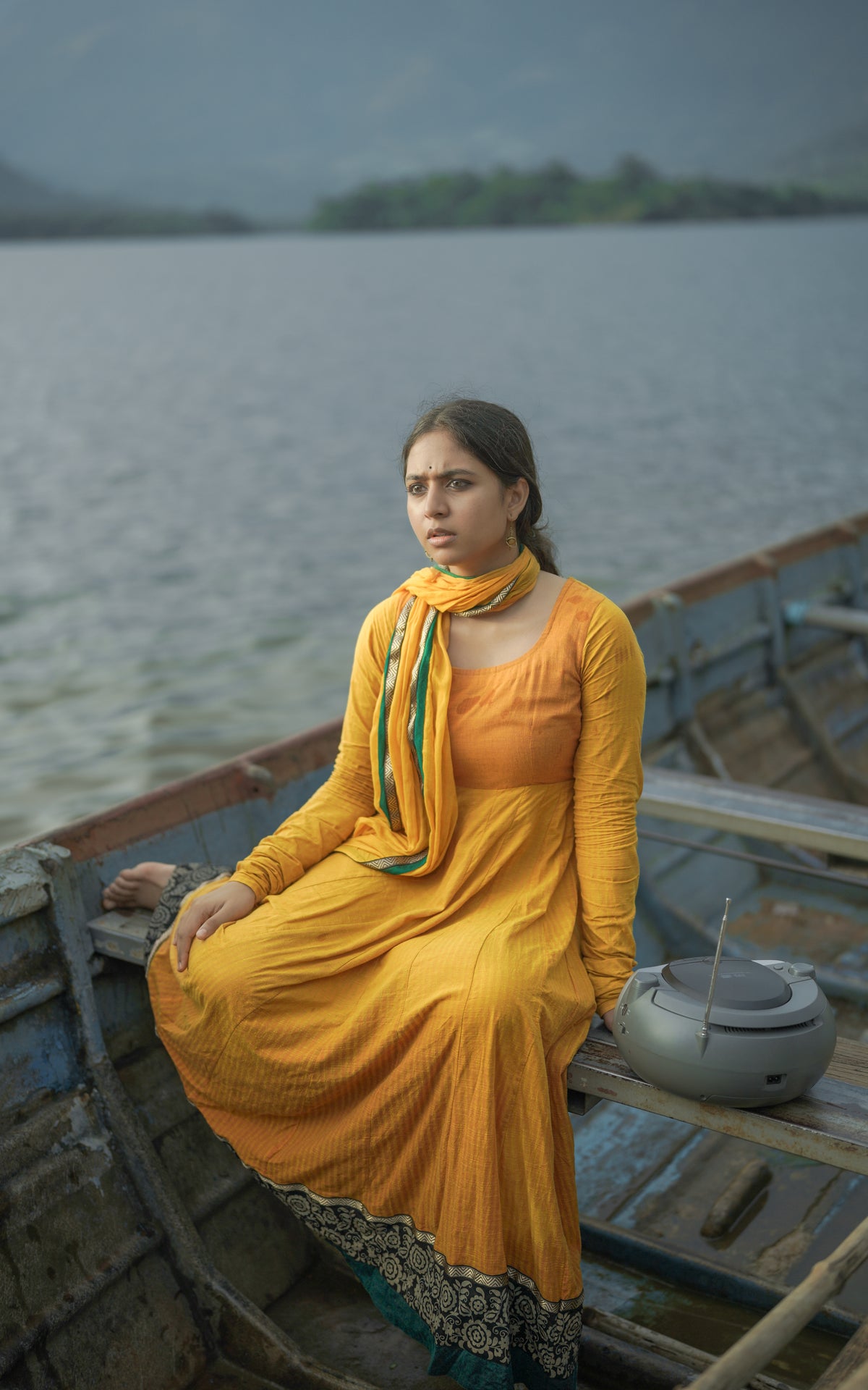 Raavanan Ragini Yellow (Kurti+Dupatta)