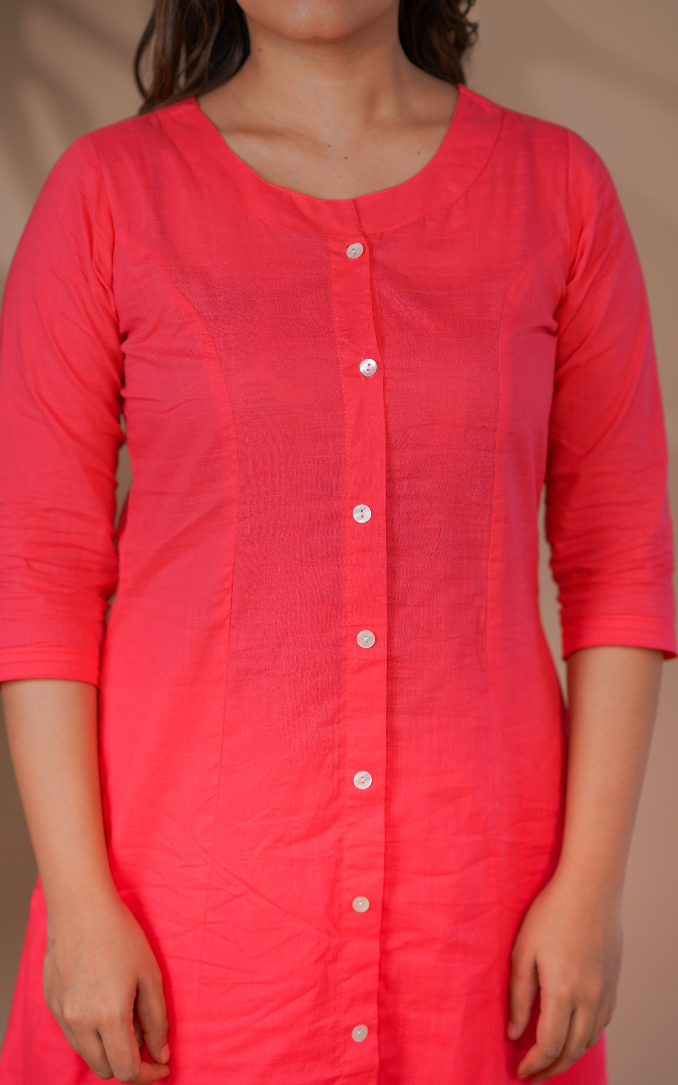 Vikashini Dark Peach (Kurti+Pant)