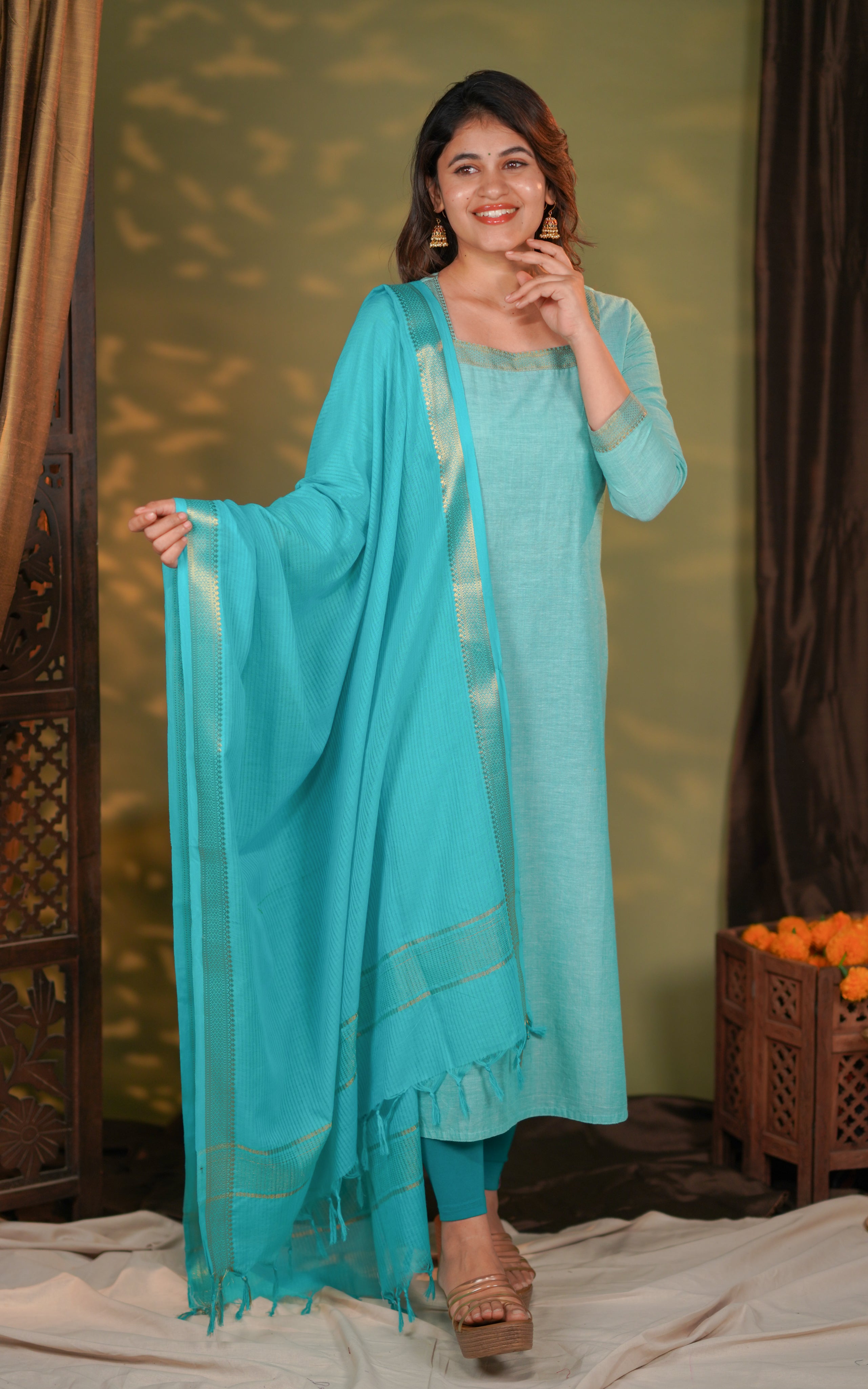 Saravana Jyotika (Kurti+Dupatta)