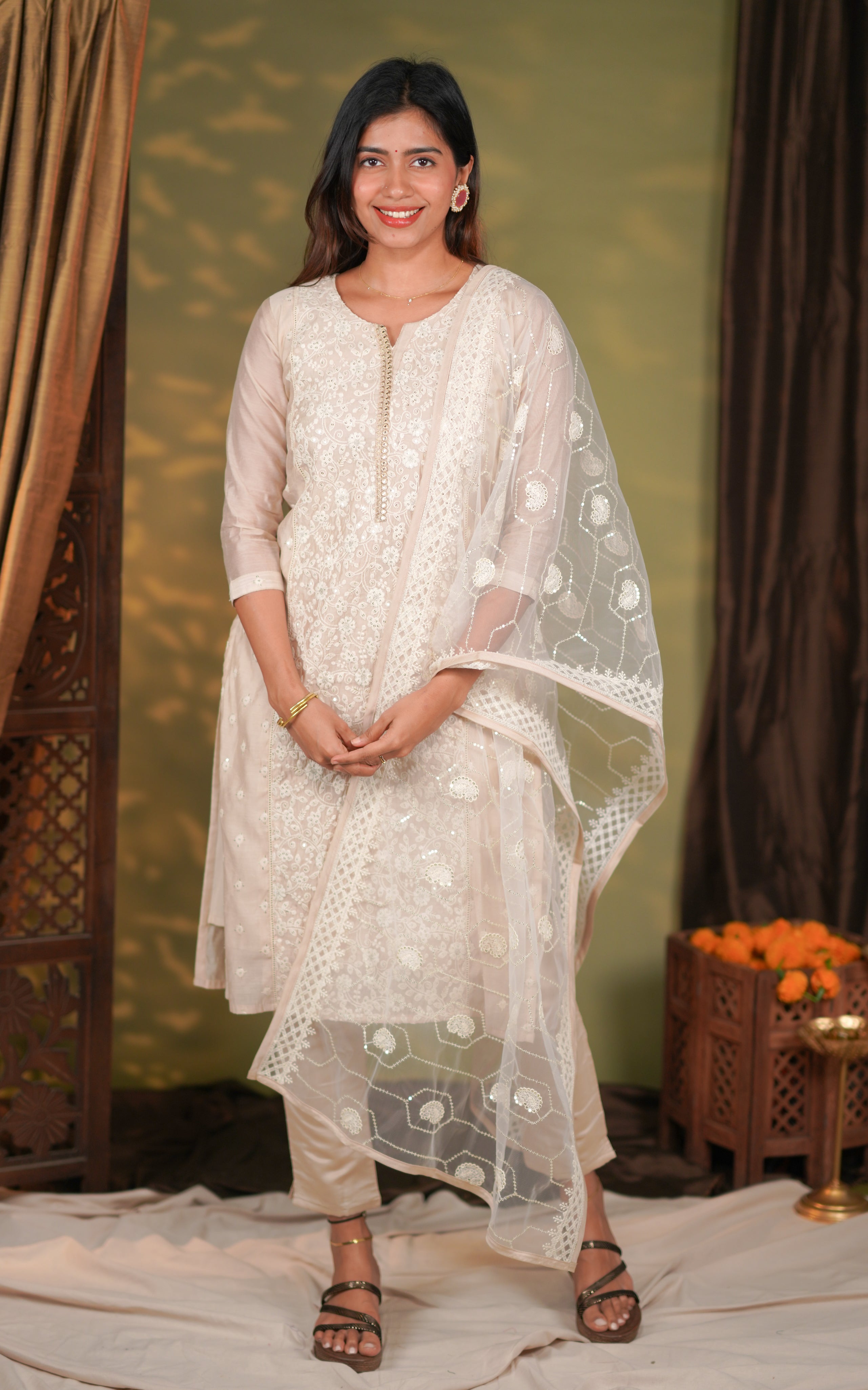 Bamini (Kurti+Pant+Dupatta)