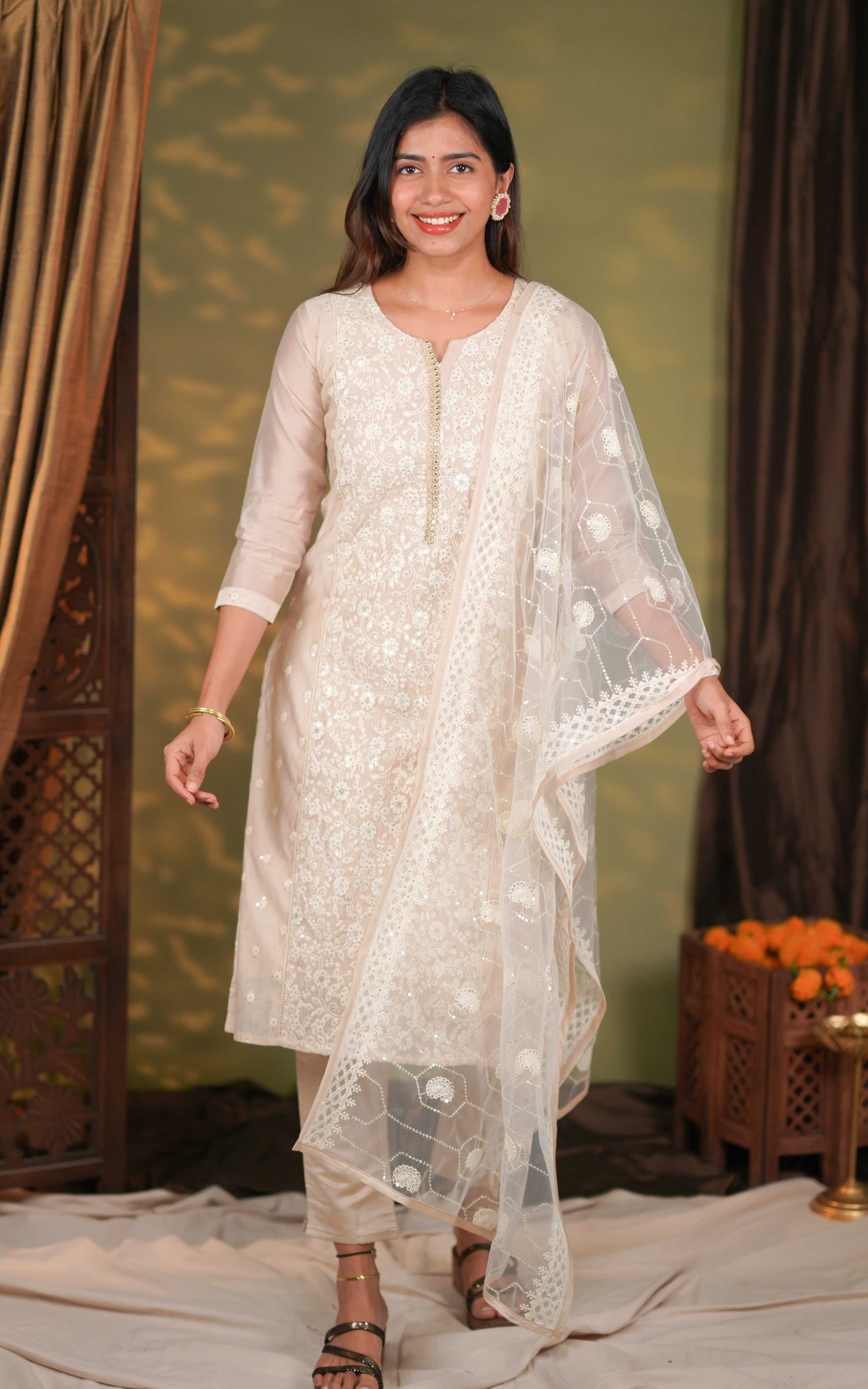 Bamini (Kurti+Pant+Dupatta)