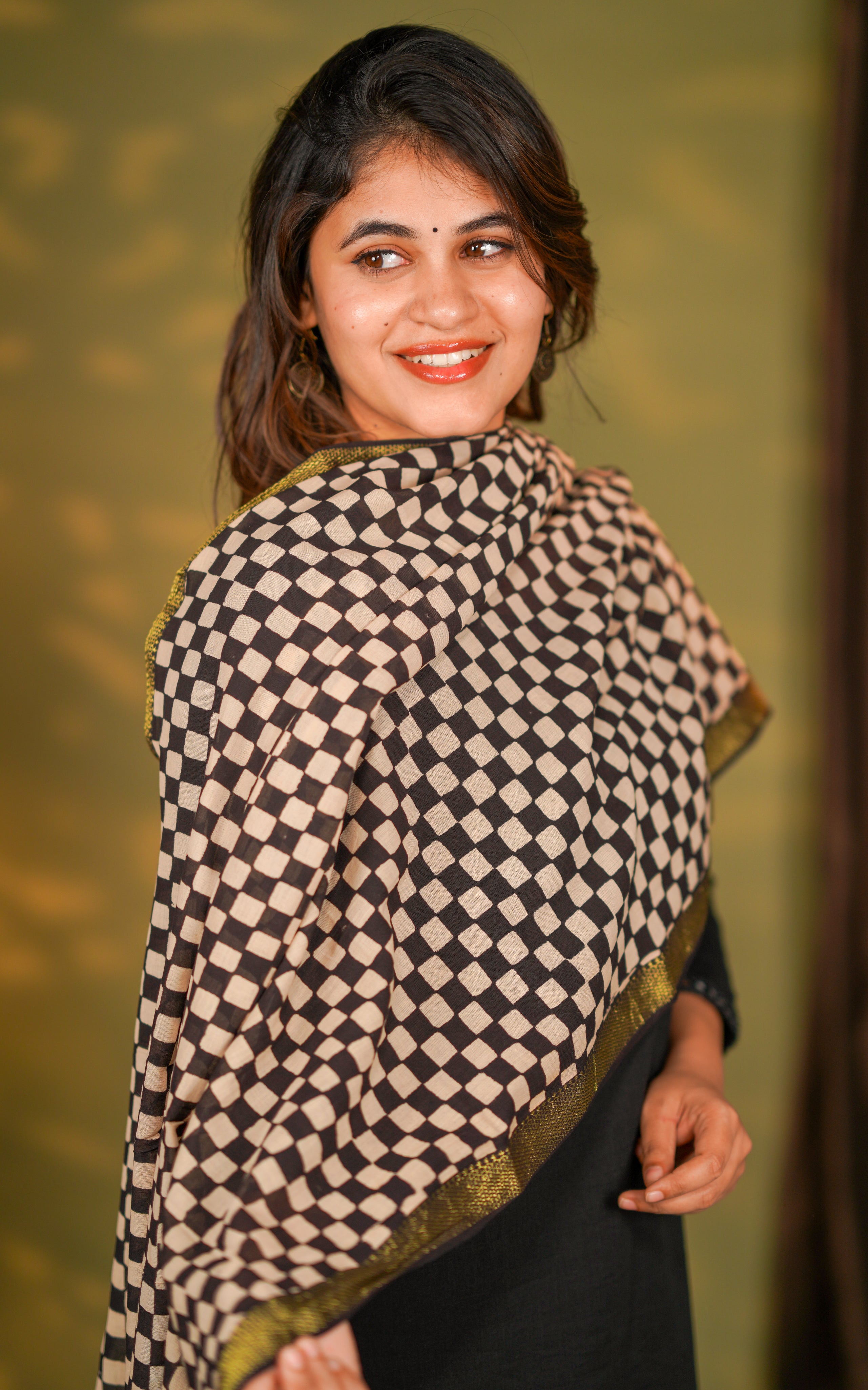 Handblock Mangalagiri Dupatta 28