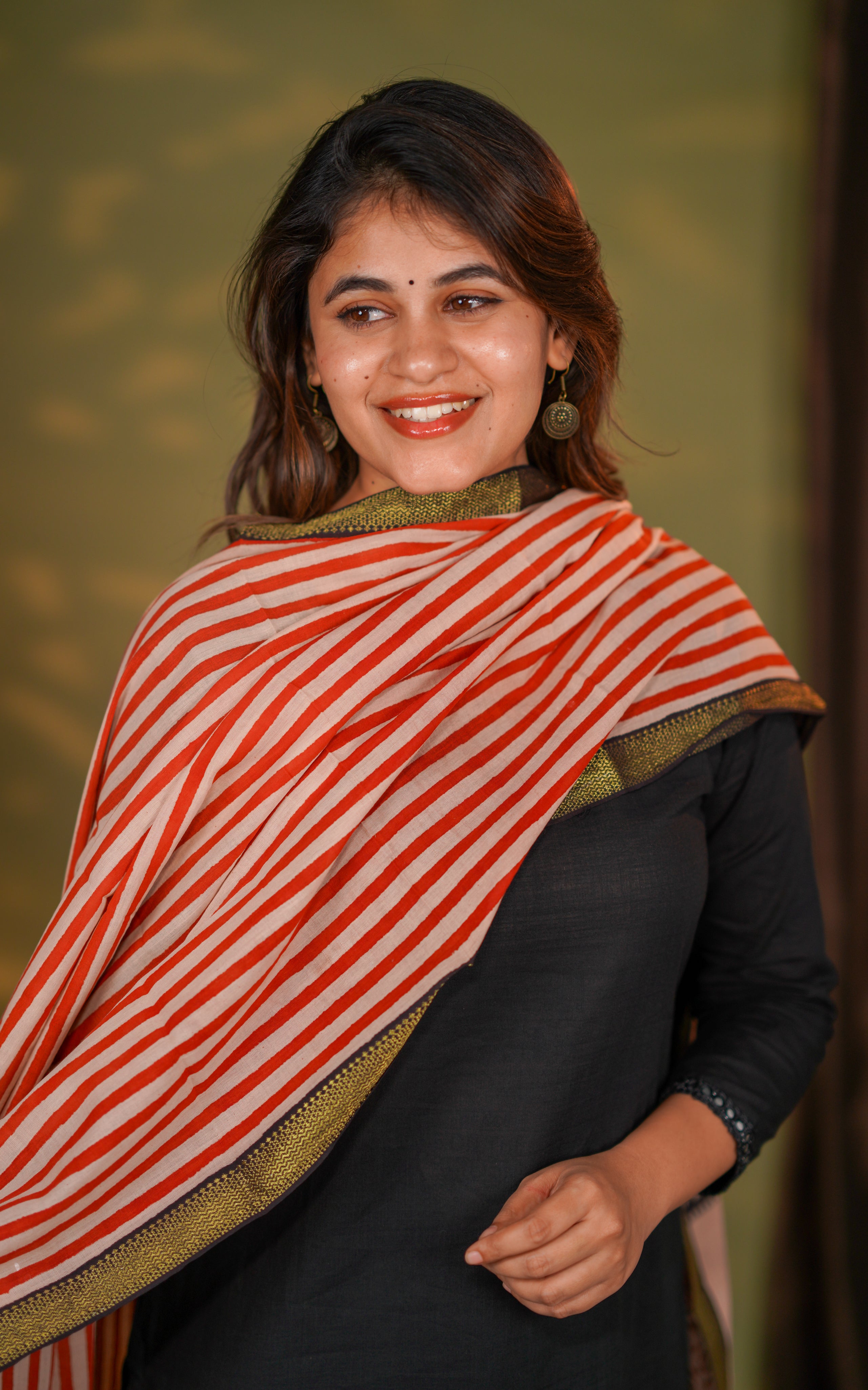 Handblock Mangalagiri Dupatta 21