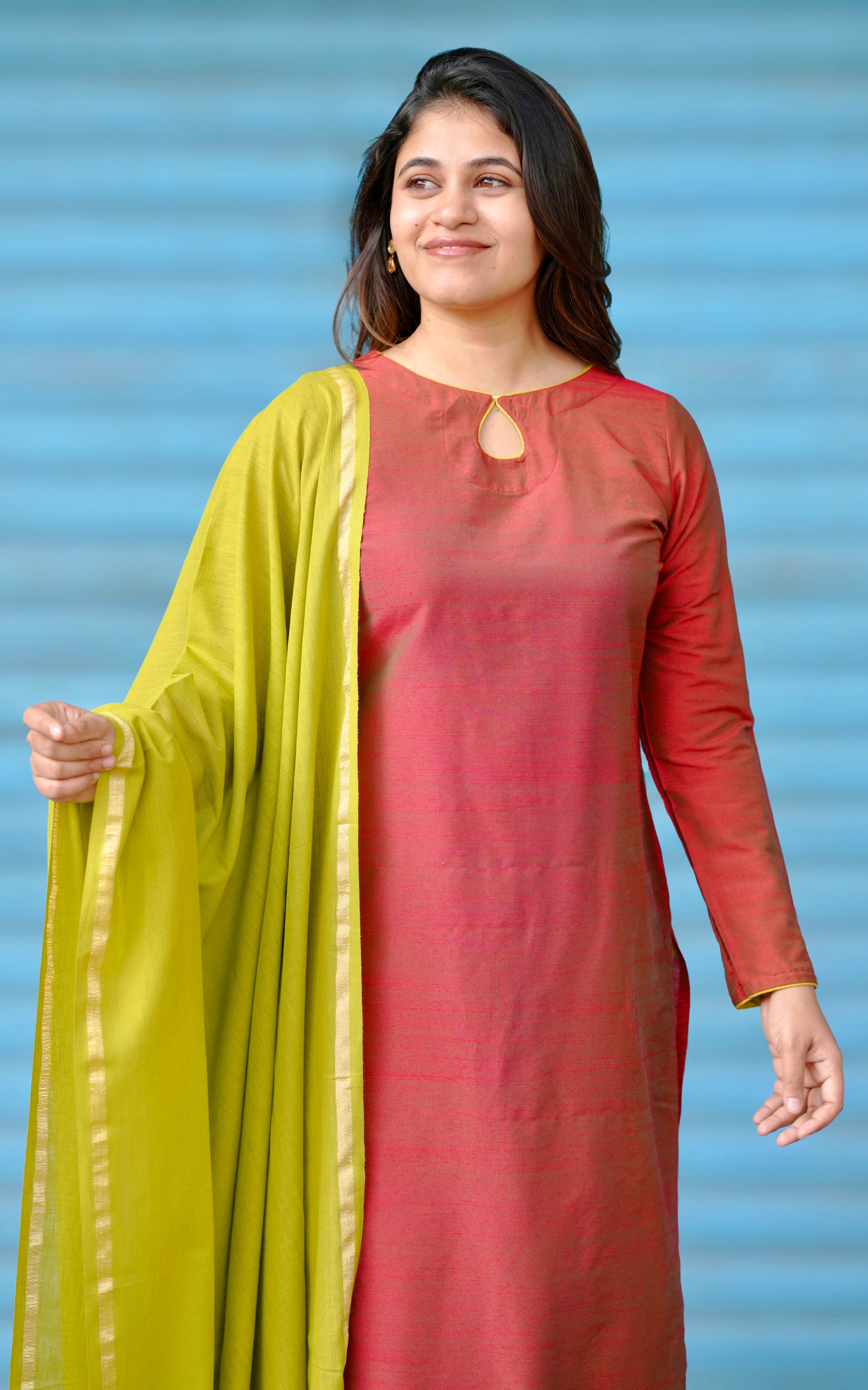 Nakshathra D (Kurti+Dupatta)
