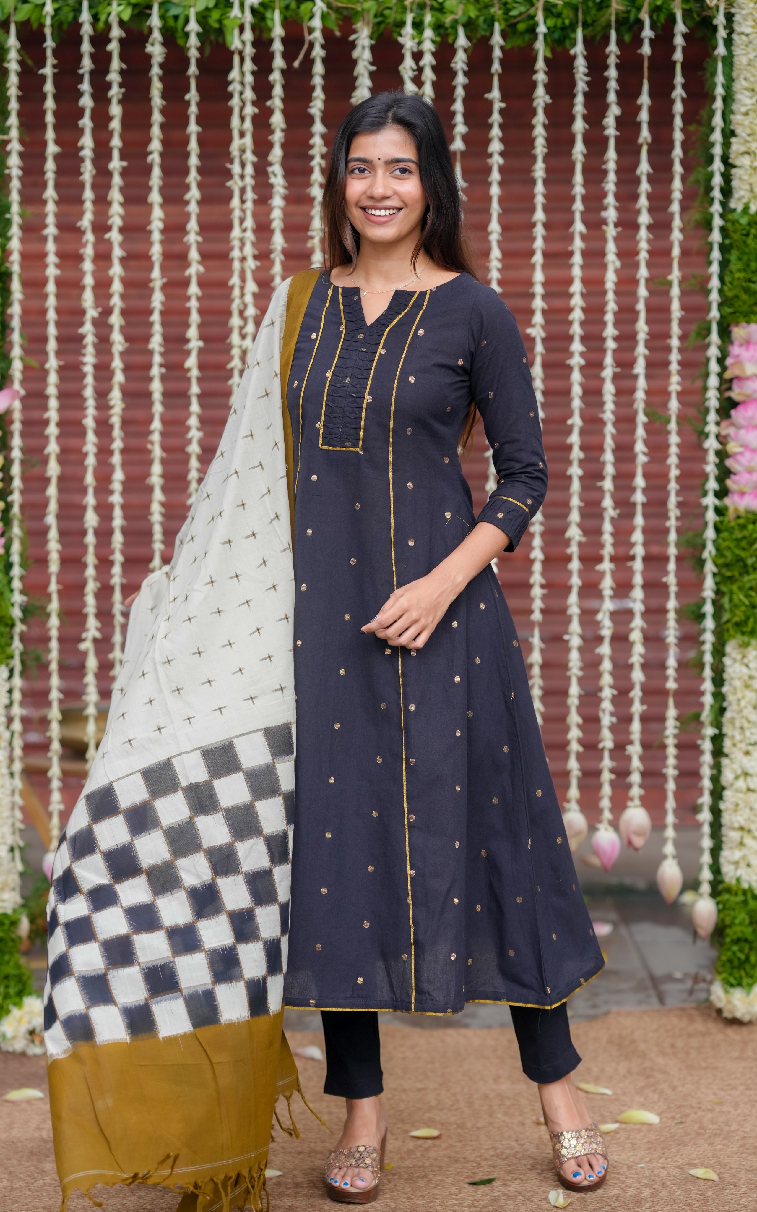 Anarkali kurti with Dupatta