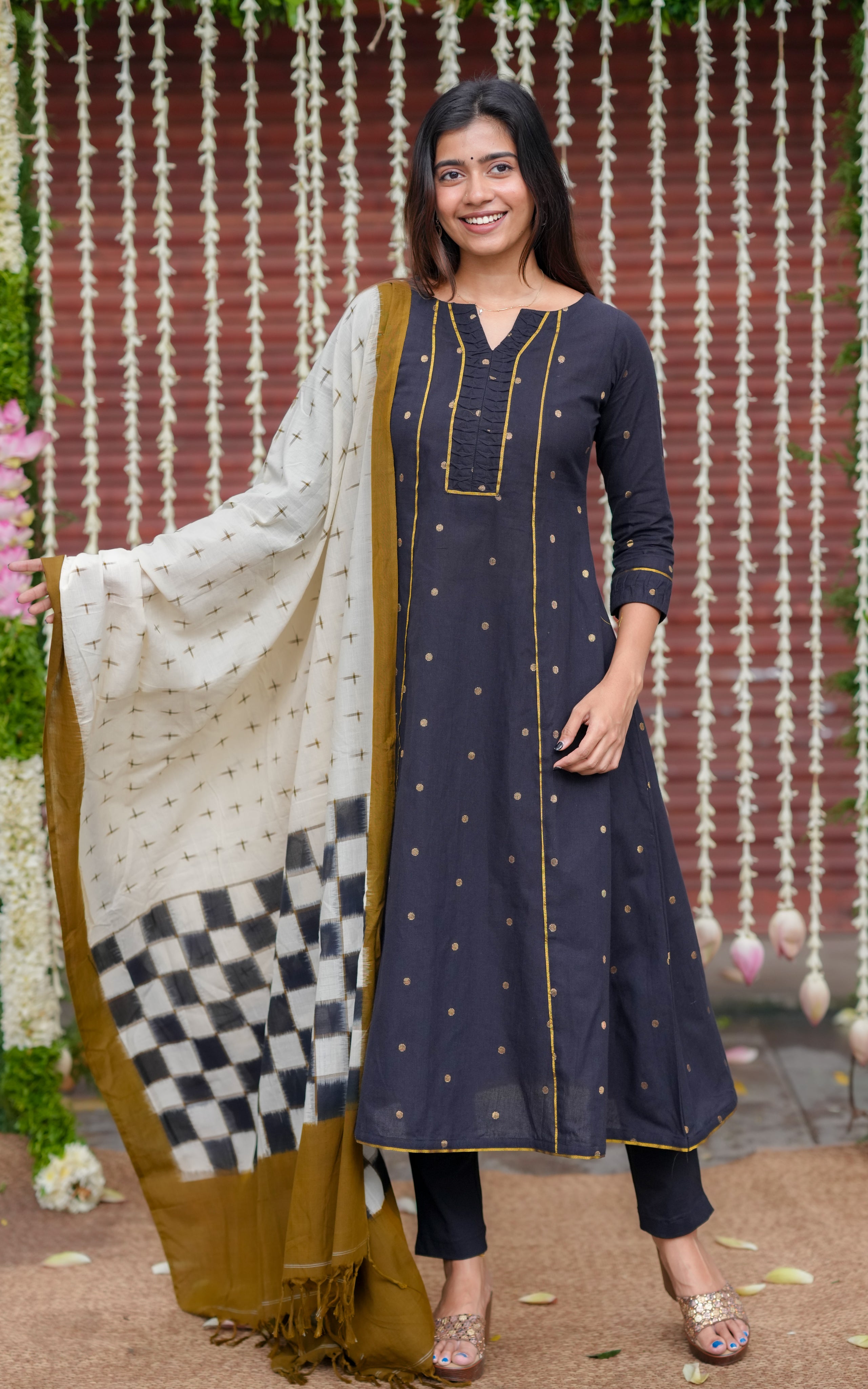 Designer Anarkali with dupatta