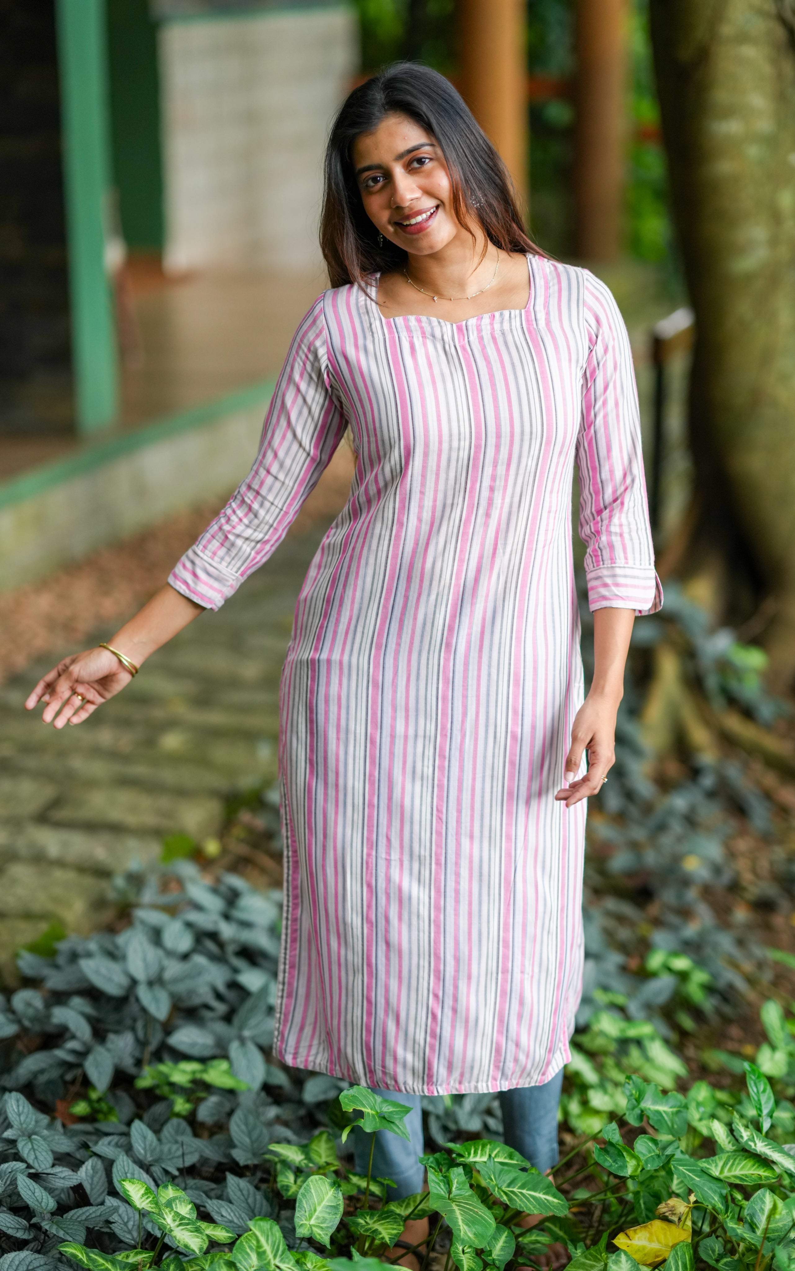 Sharp lines and modest fit make it the perfect formal ethnic pick.