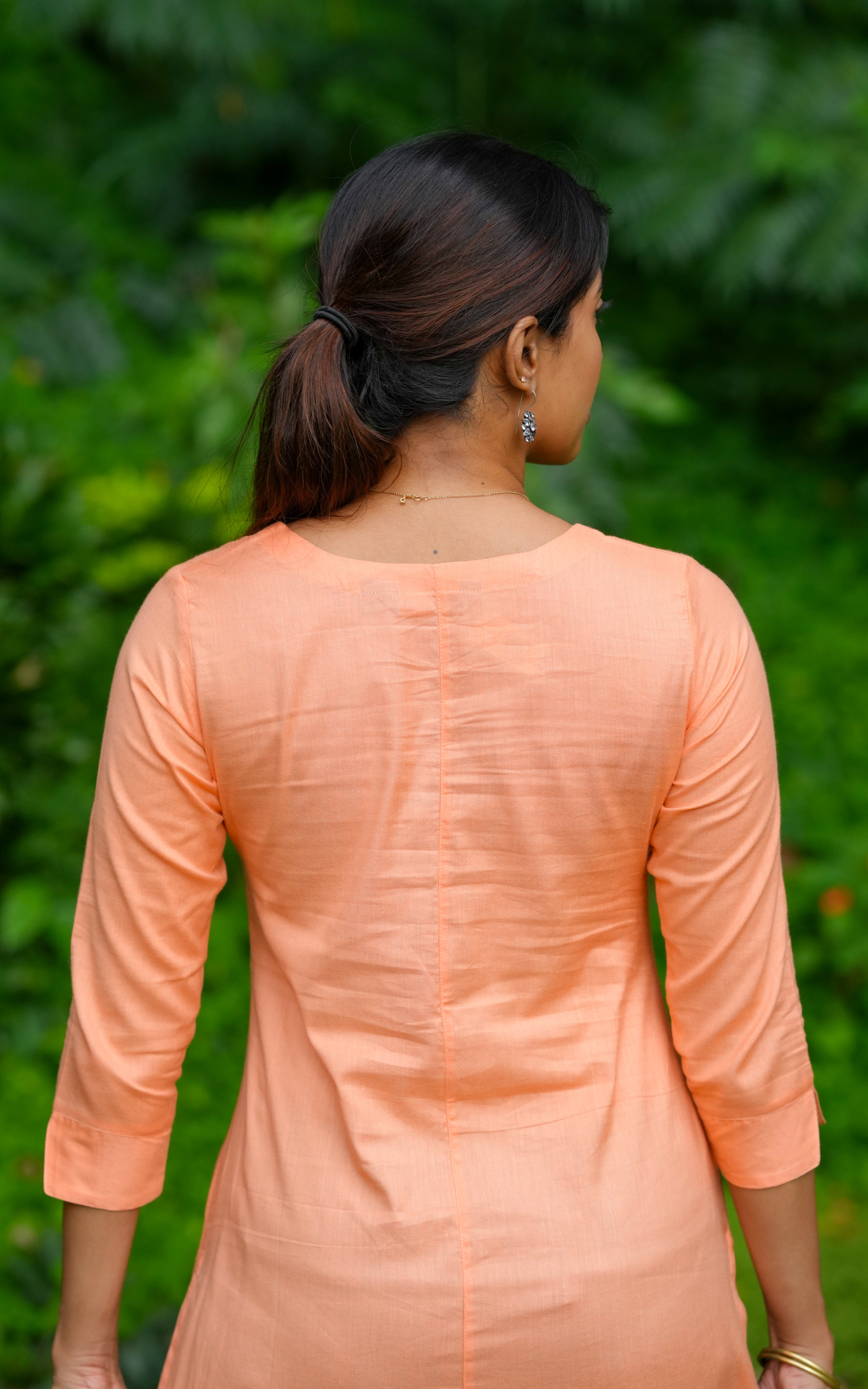 orange kurti
