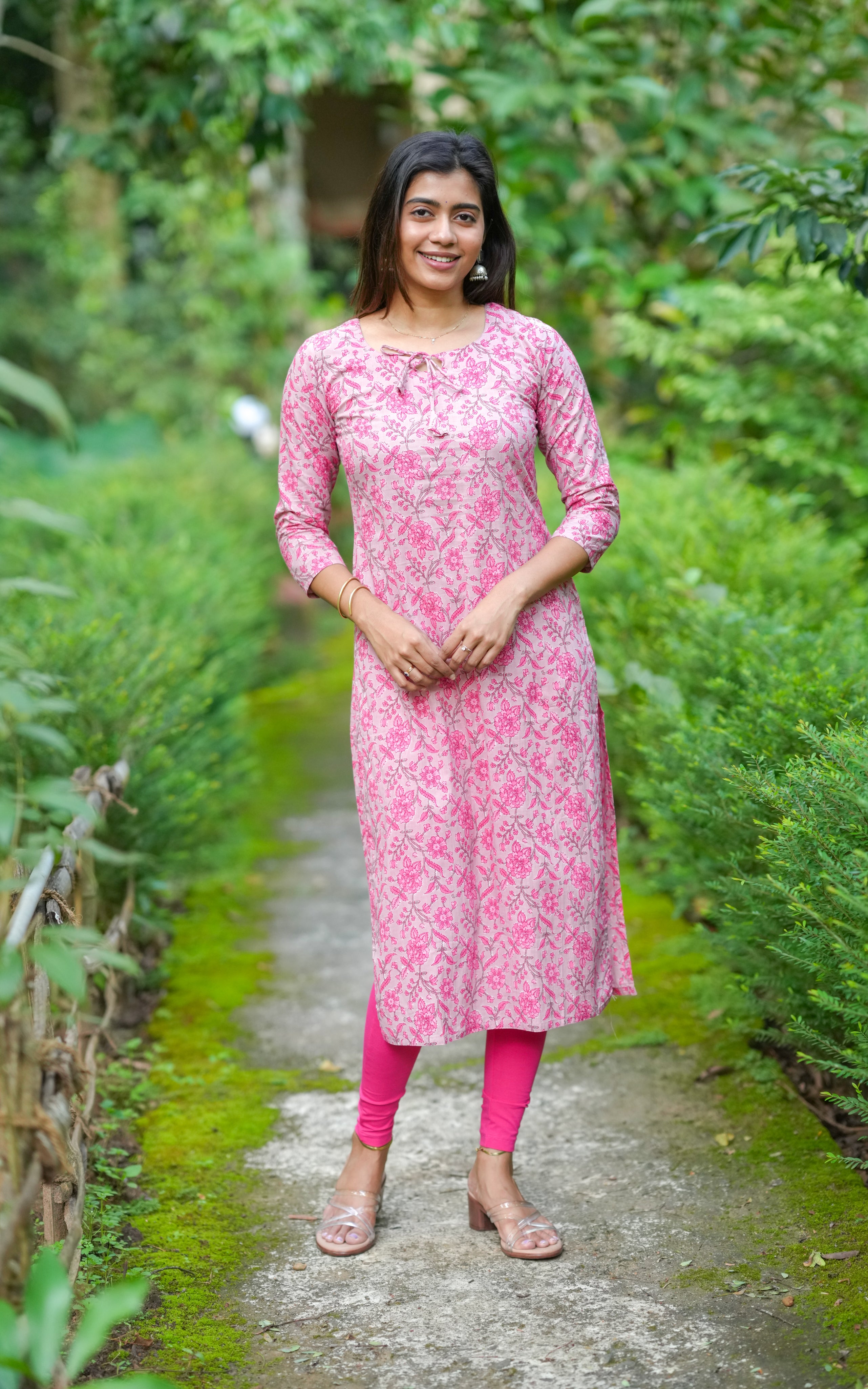 Straight kurti with side slits