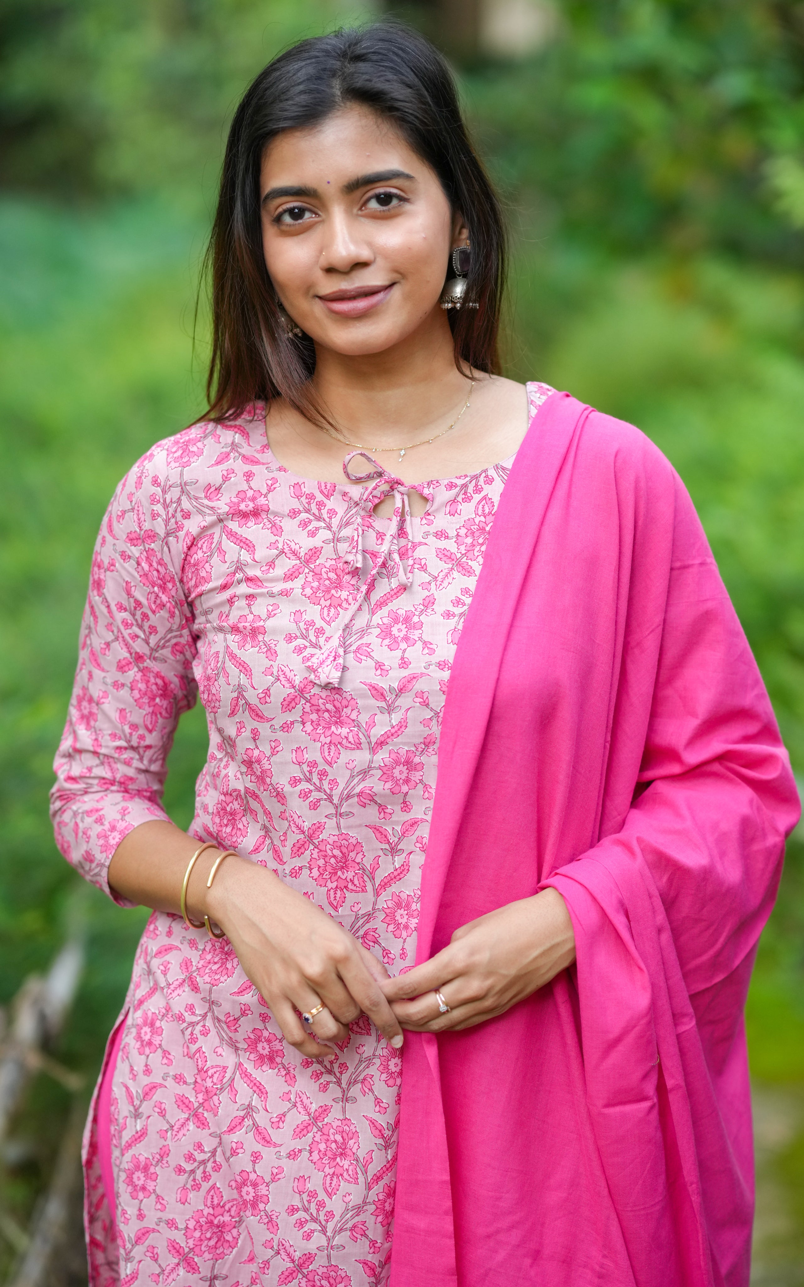 A flowing ethnic dress that moves with grace—perfect for everyday elegance or festive flair