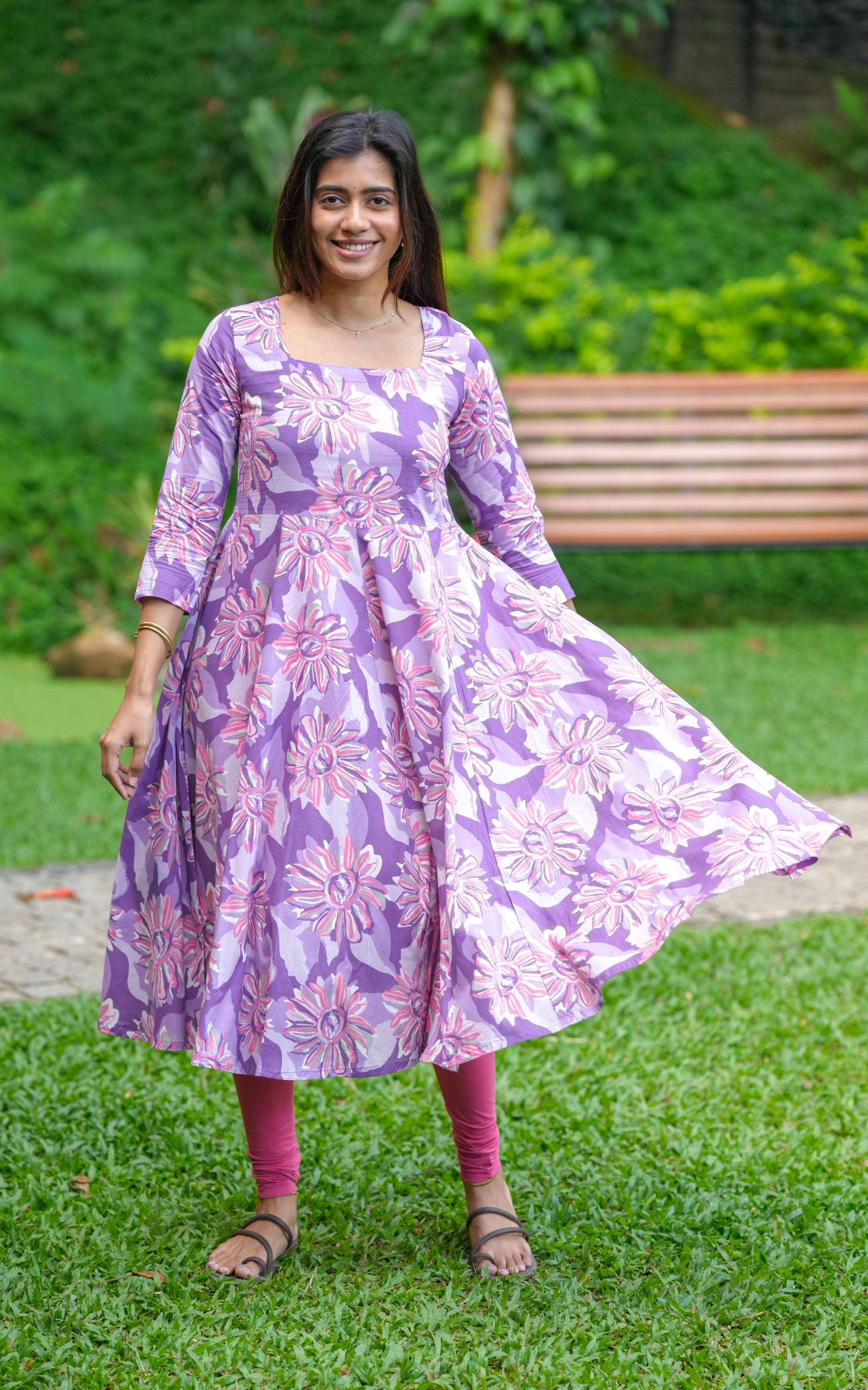 Designer Anarkali with dupatta