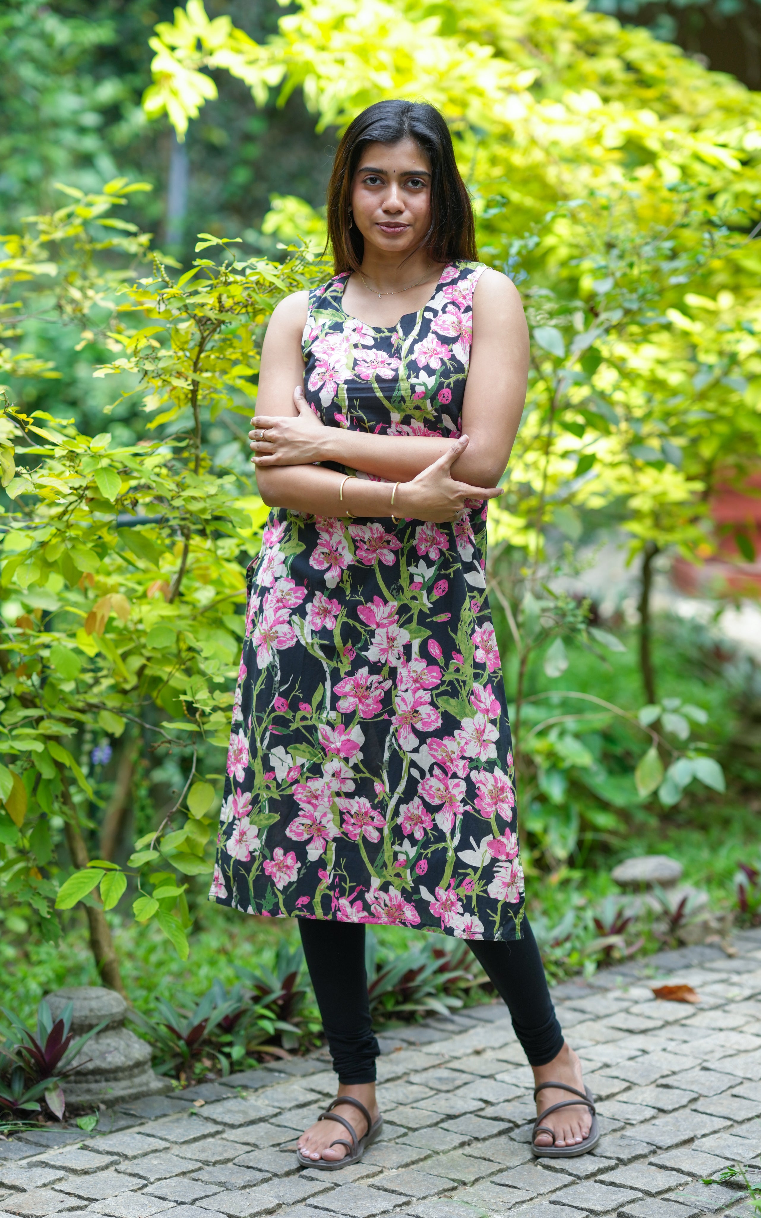 Straight-cut kurti.