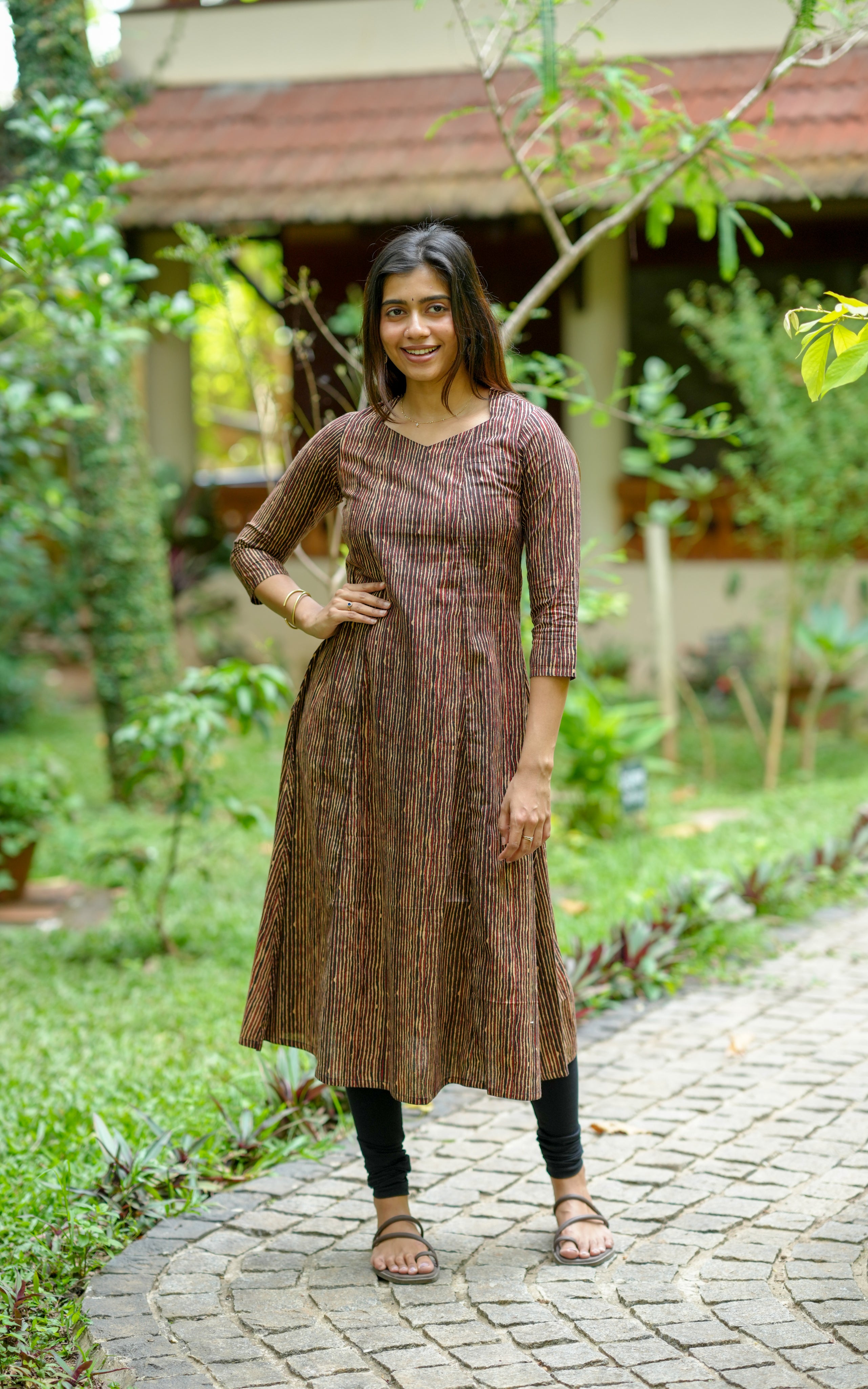 Cotton straight-cut kurti for summer