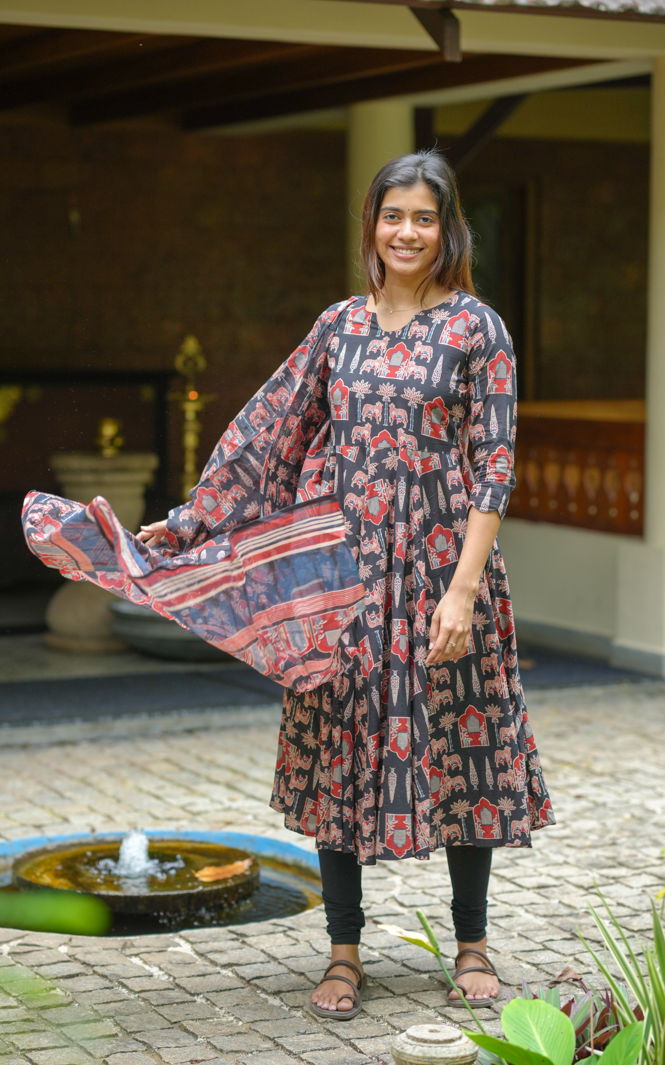 Cotton Anarkali kurti for casual wear