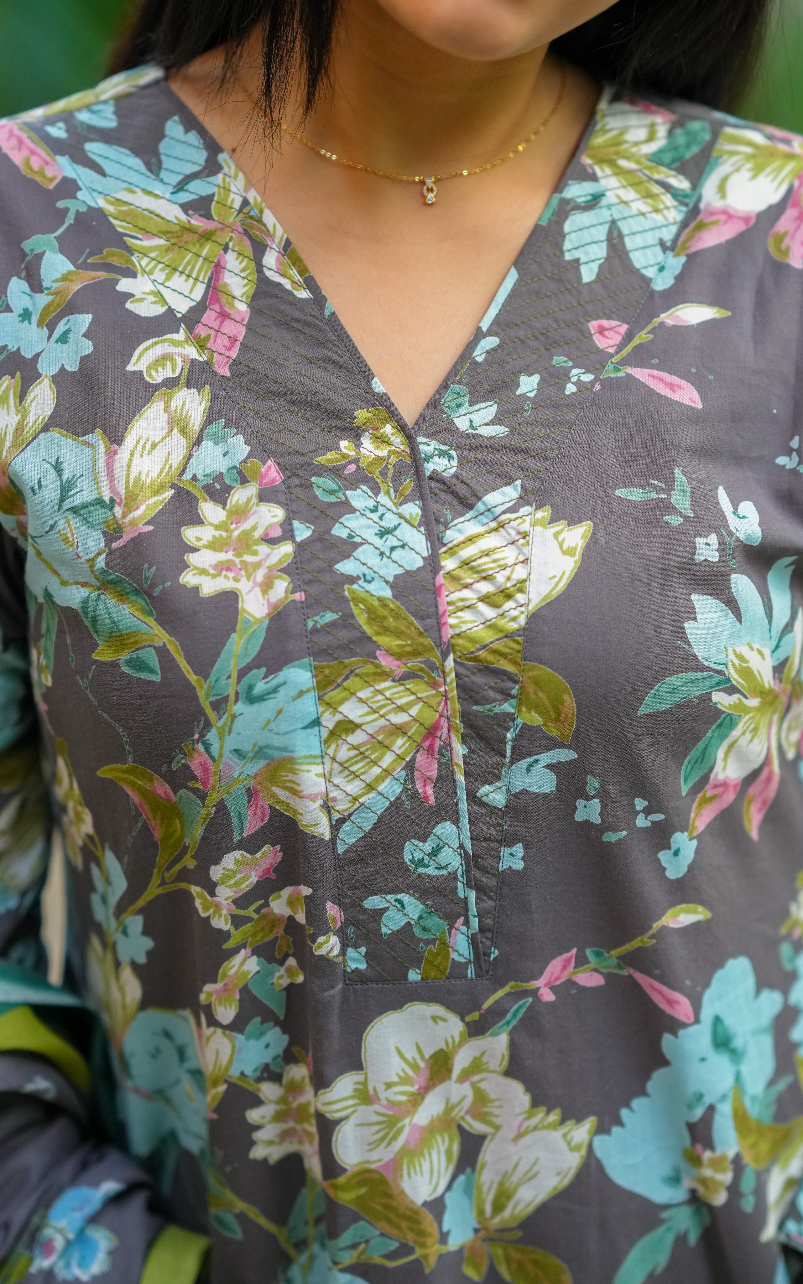 Stylish A-line kurti for office