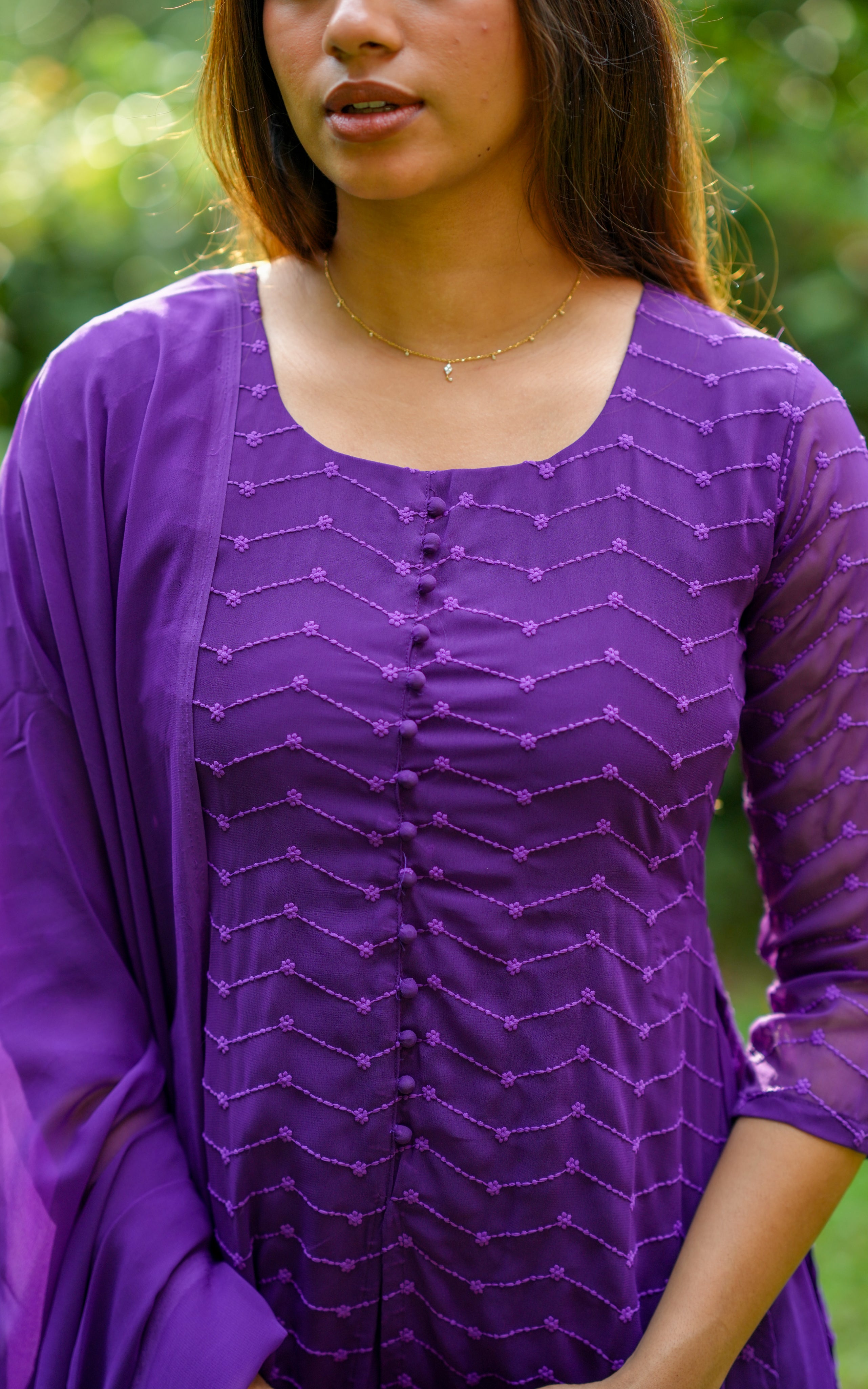 Stylish A-line kurti for office