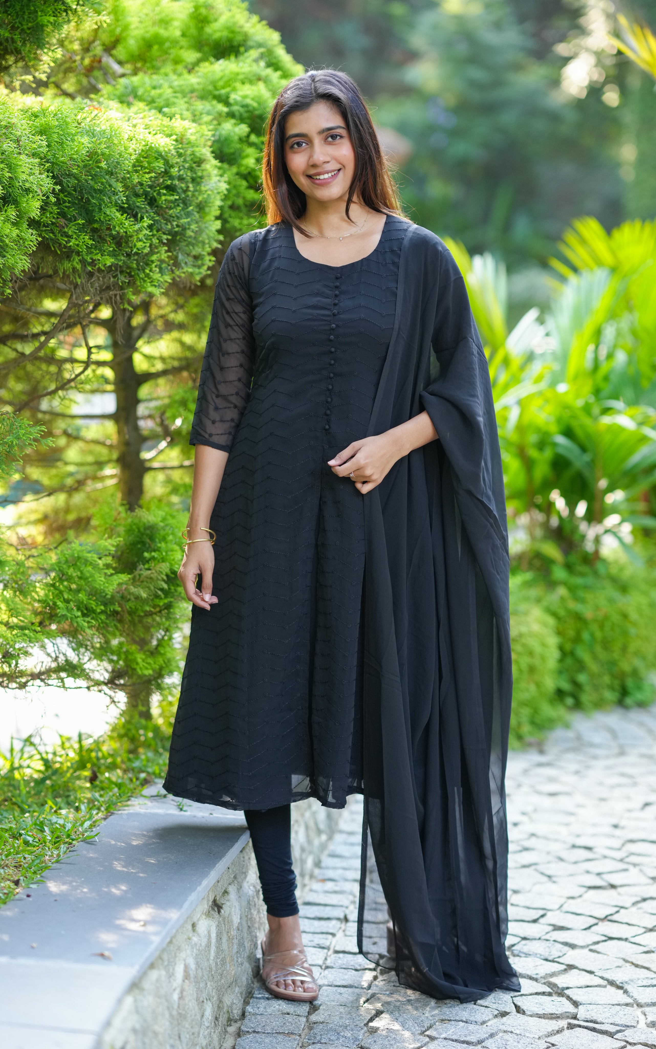 Stylish A-line kurti for office