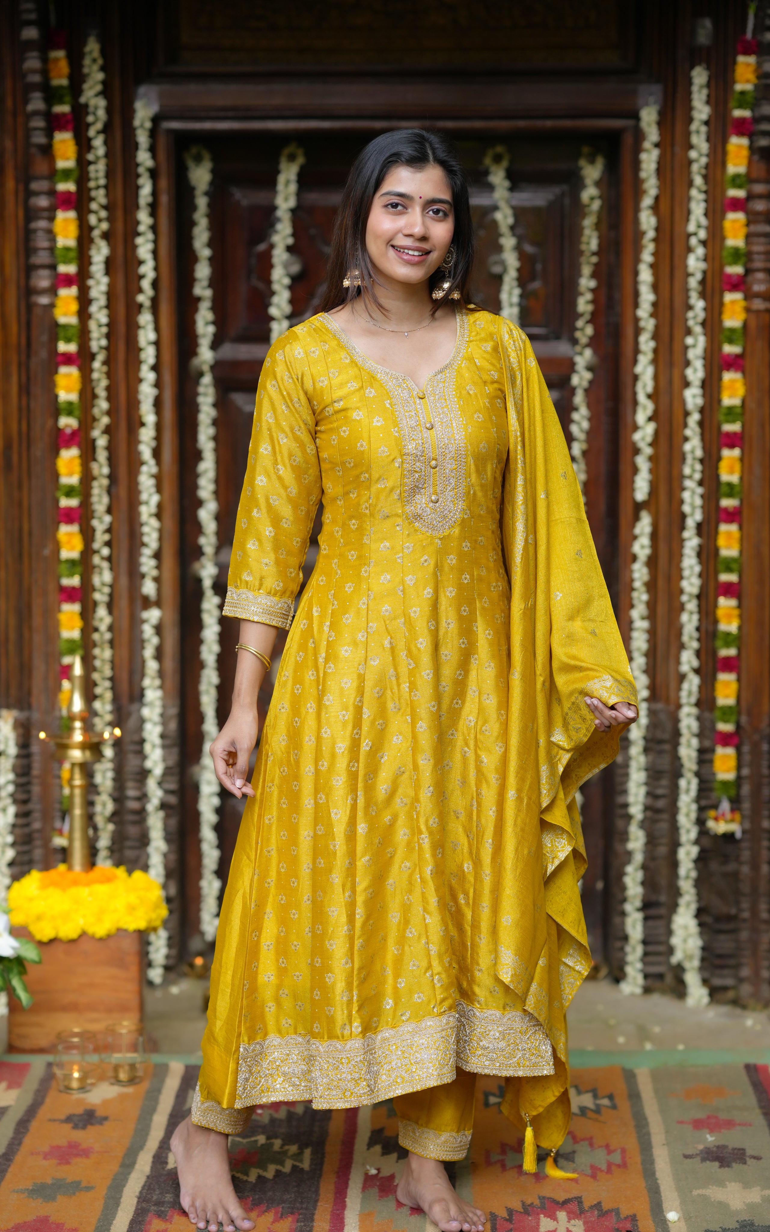 Suganthi A (Kurti+Pant+Dupatta)