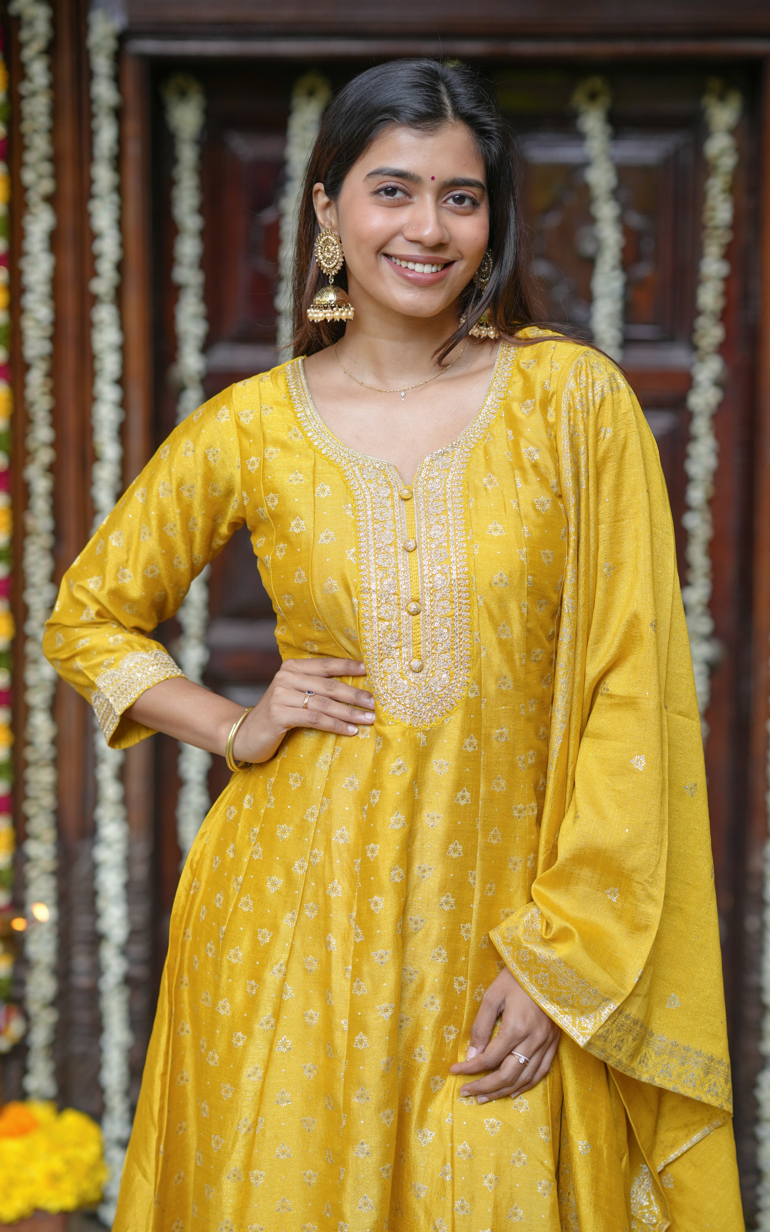 Suganthi A (Kurti+Pant+Dupatta)
