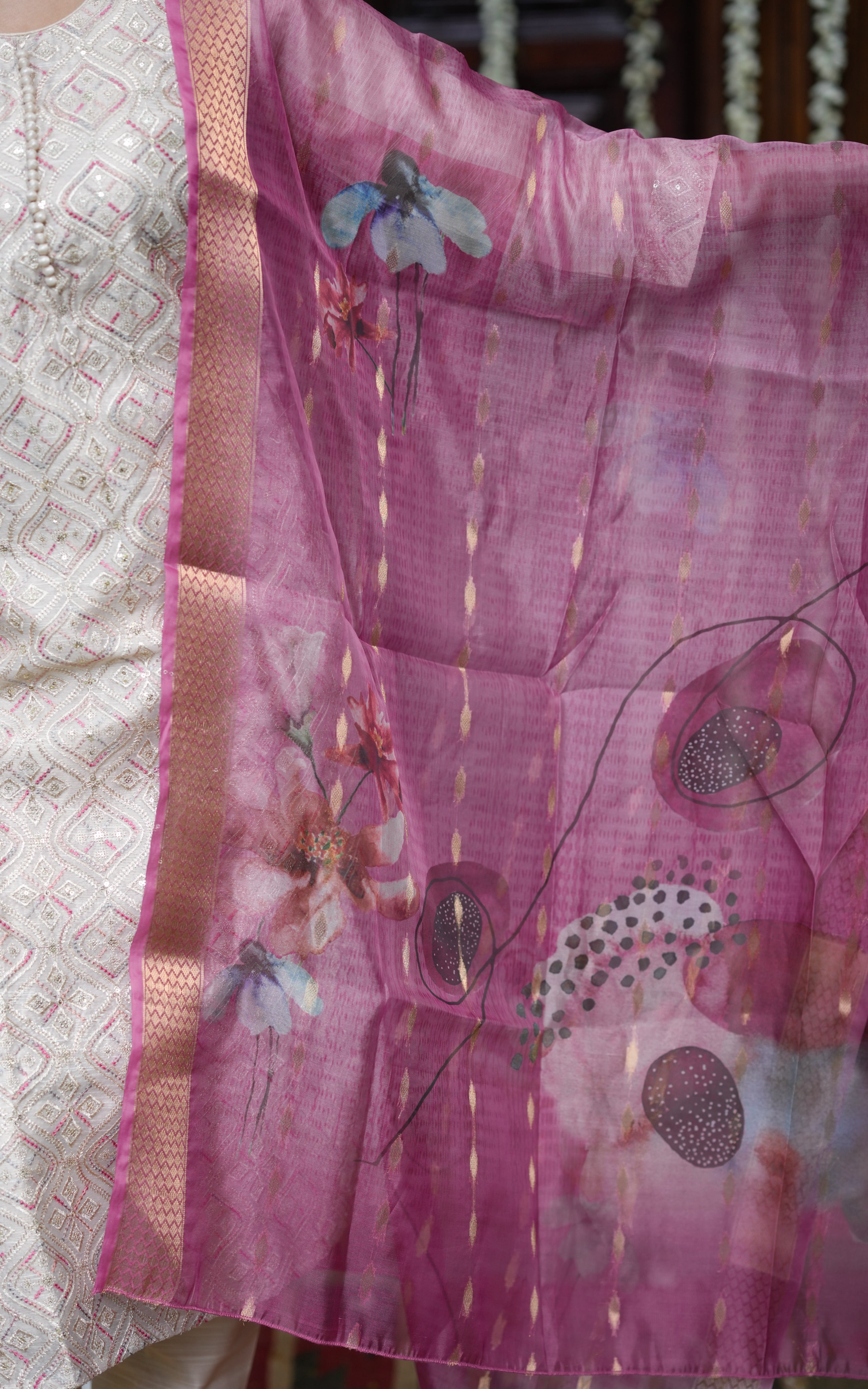 Vishmitha Beige (Kurti+Pant+Dupatta)