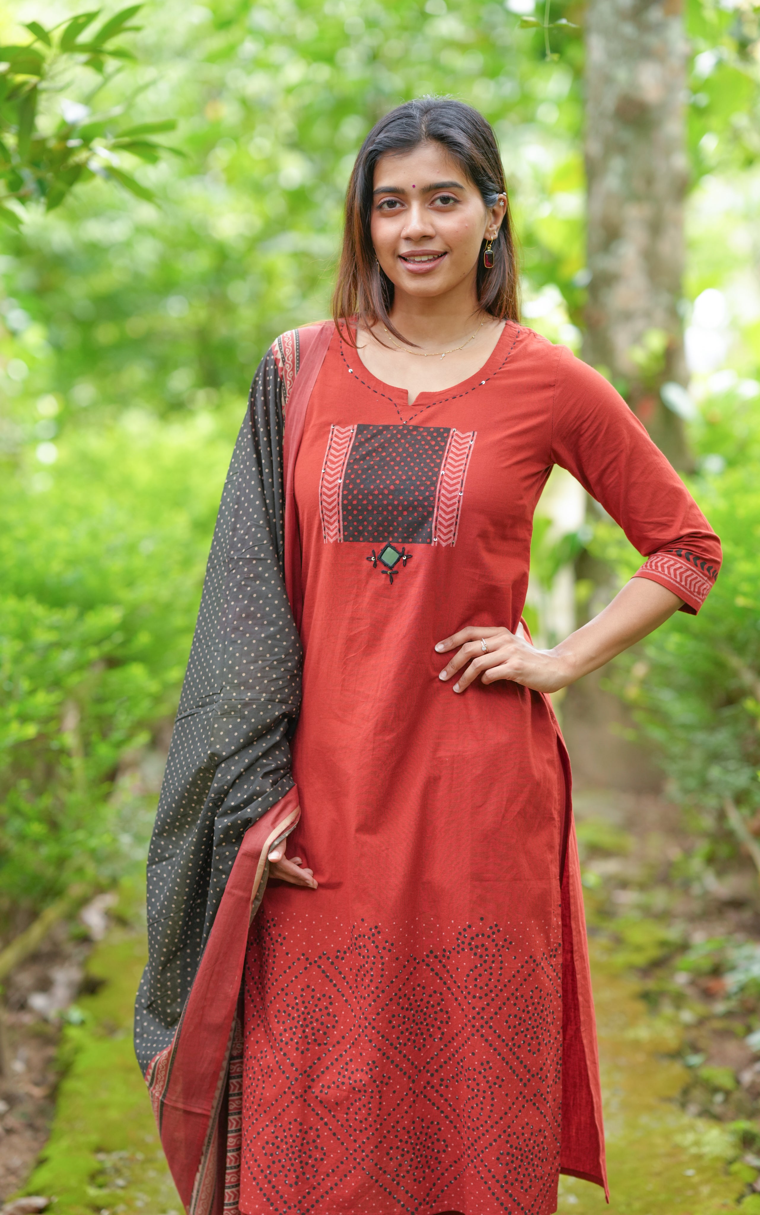 Cotton straight kurti