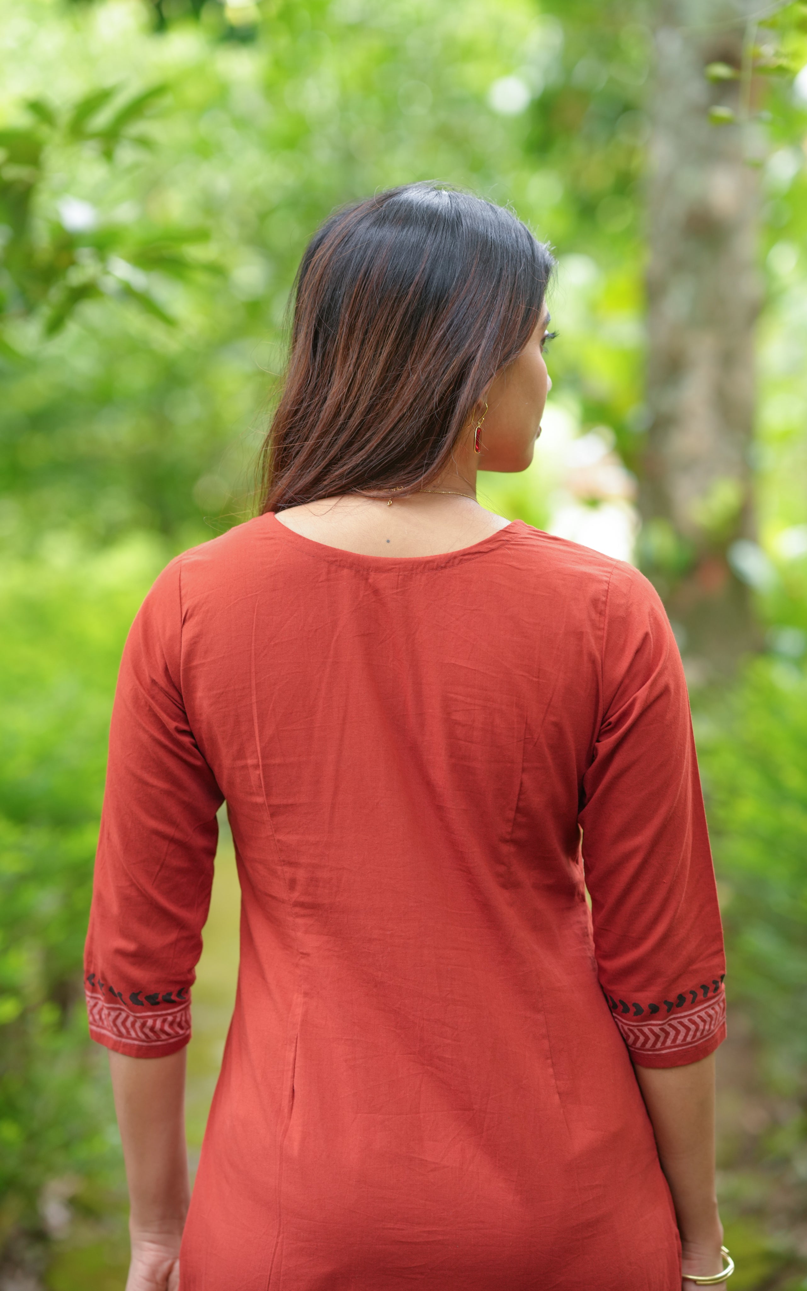 Rust color kurti