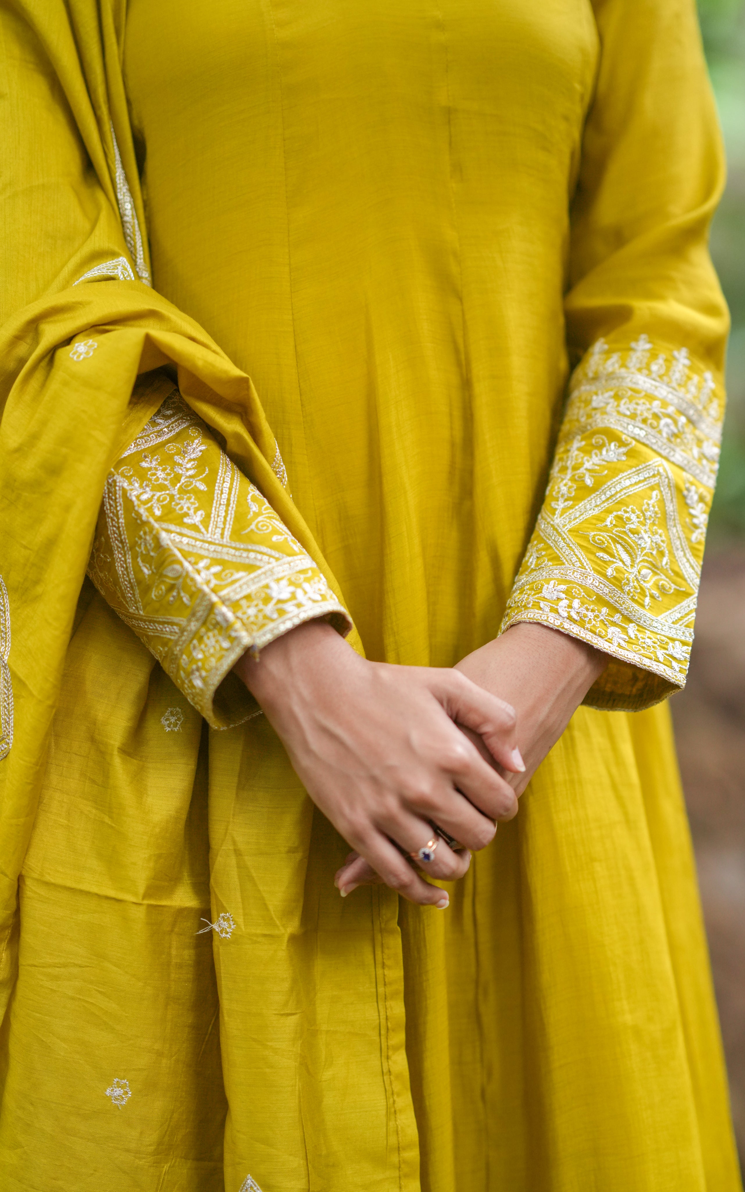 Designer Anarkali with dupatta