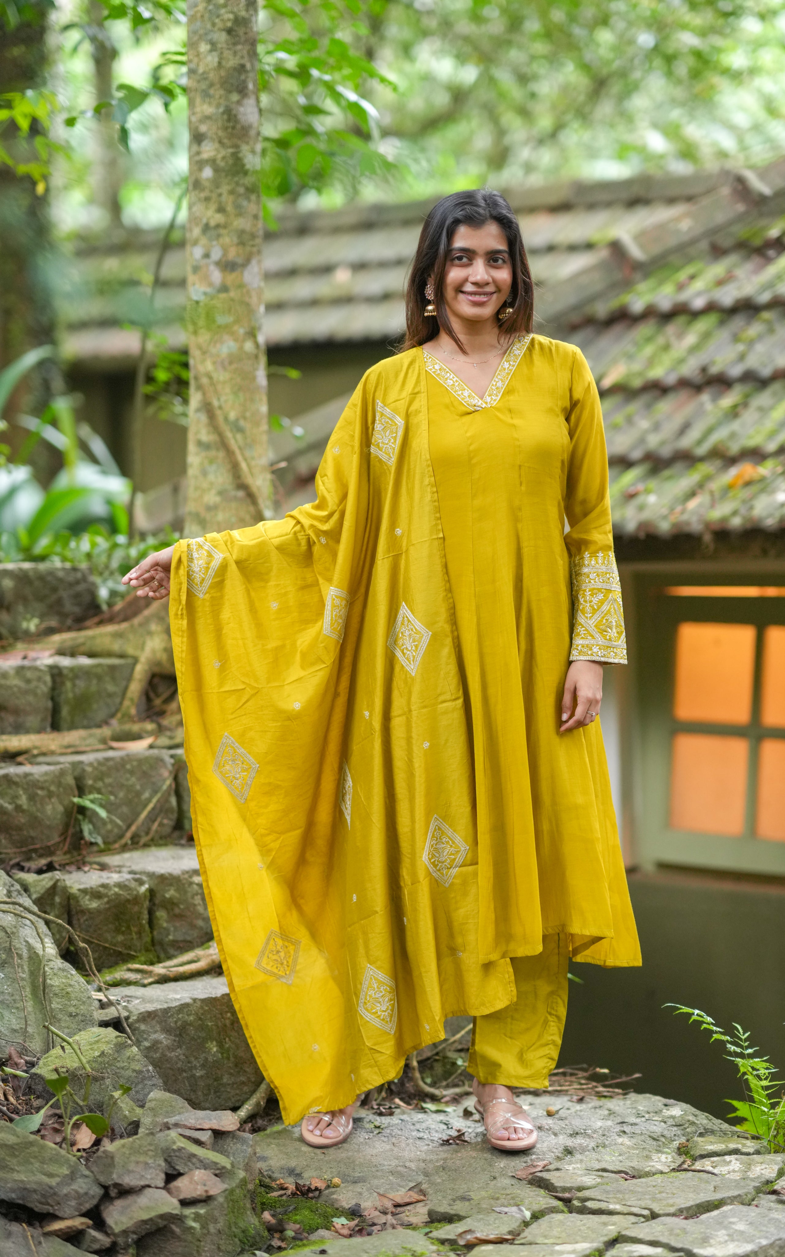 Silk Anarkali for festive season