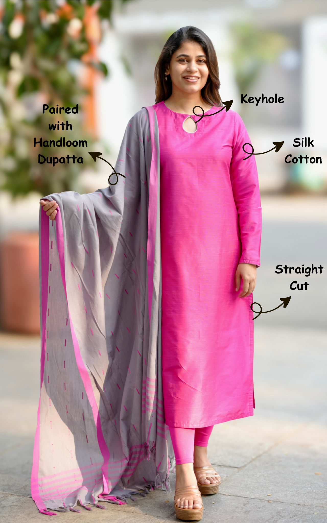 Nakshathra B (Kurti+Dupatta)