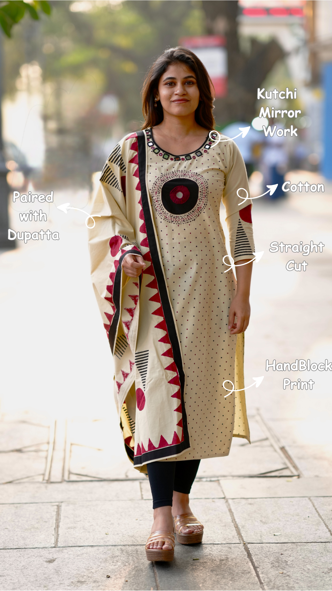 Nikisha Handblock (Kurti+Dupatta)