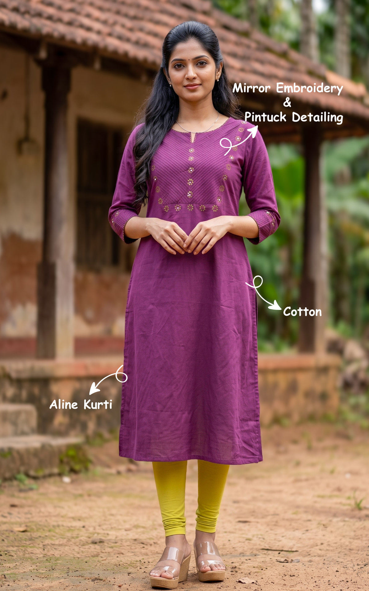 Masani Plum (Only Kurti)