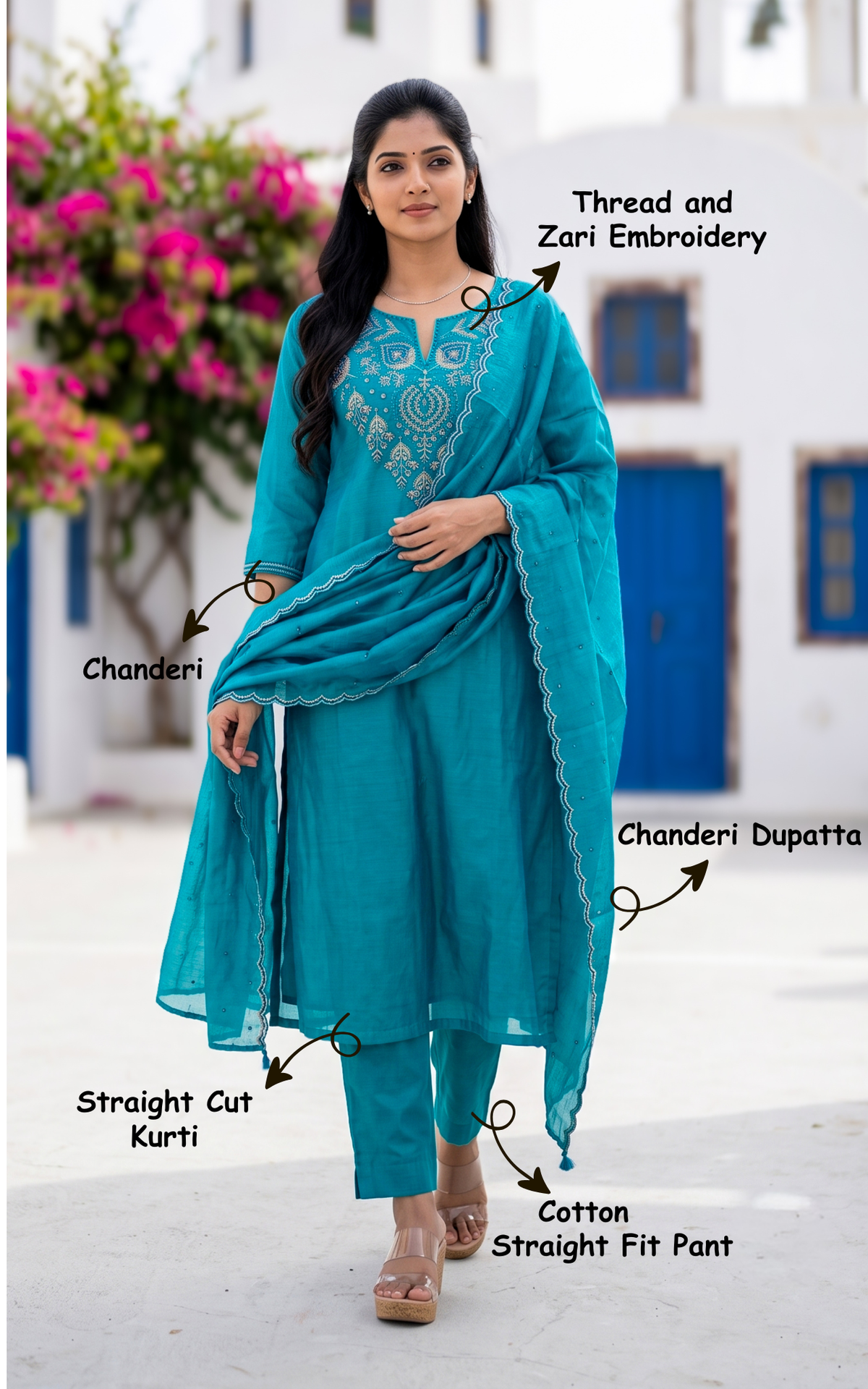 Girija (Kurti+Pant+Dupatta)