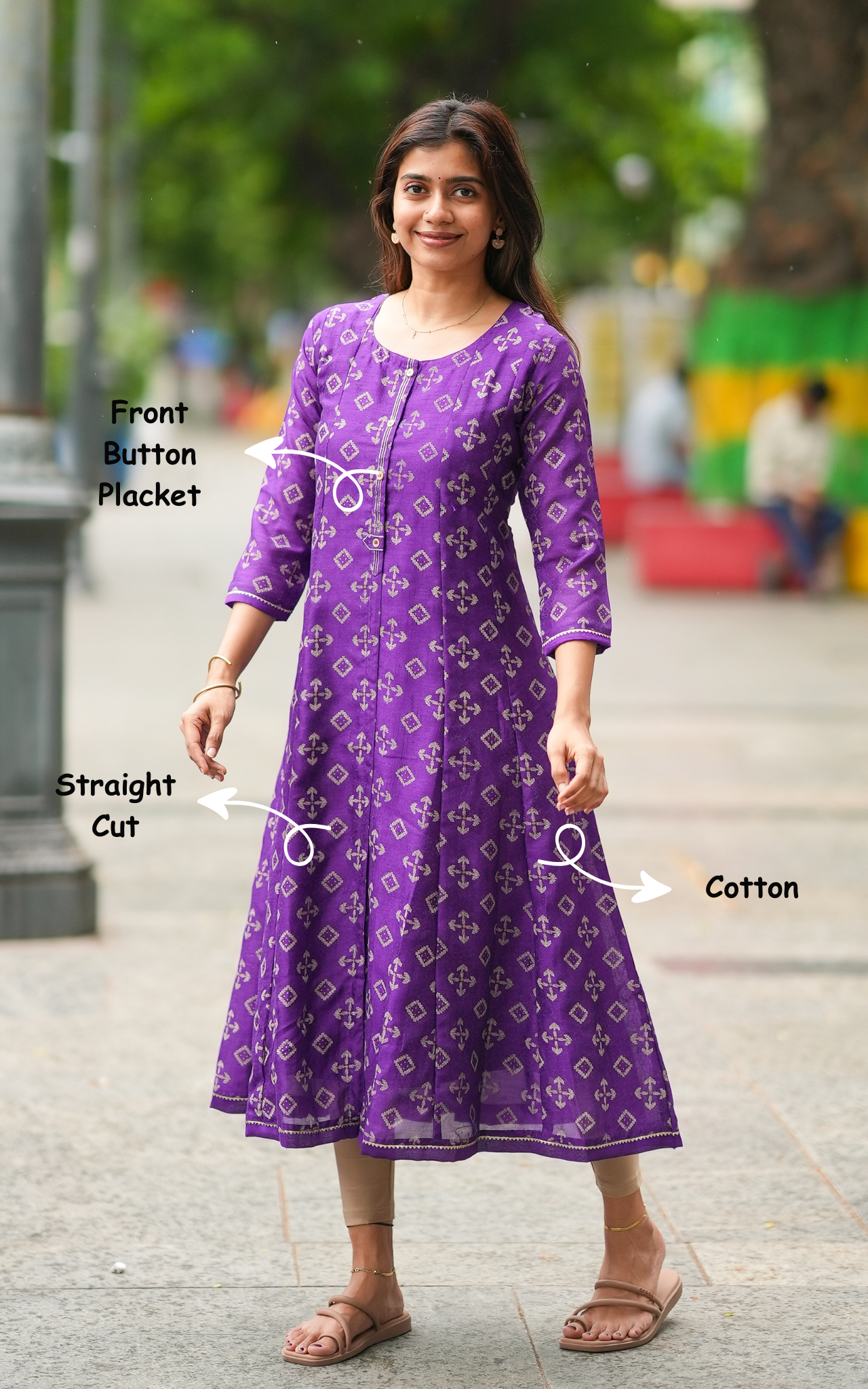 Designer art silk Anarkali for women