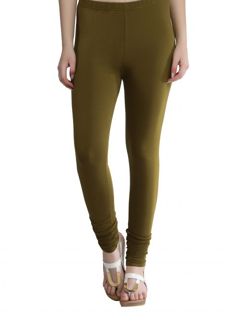 Instore – Henna Green Full Length Legging for Women – Stretchable – Mix N Match Bottom Wear