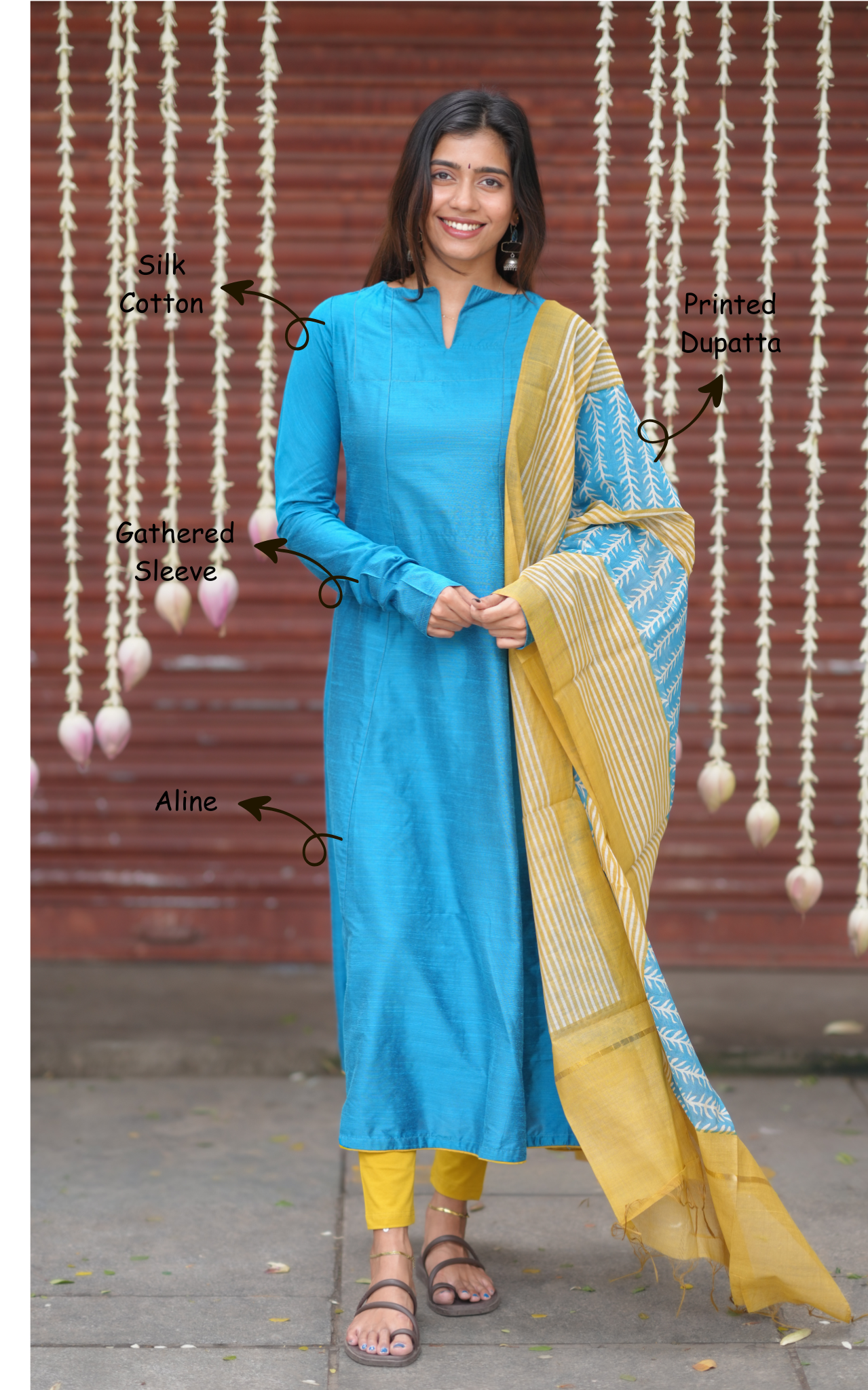 Kadhalar Dhinam 2 (Kurti+Dupatta)