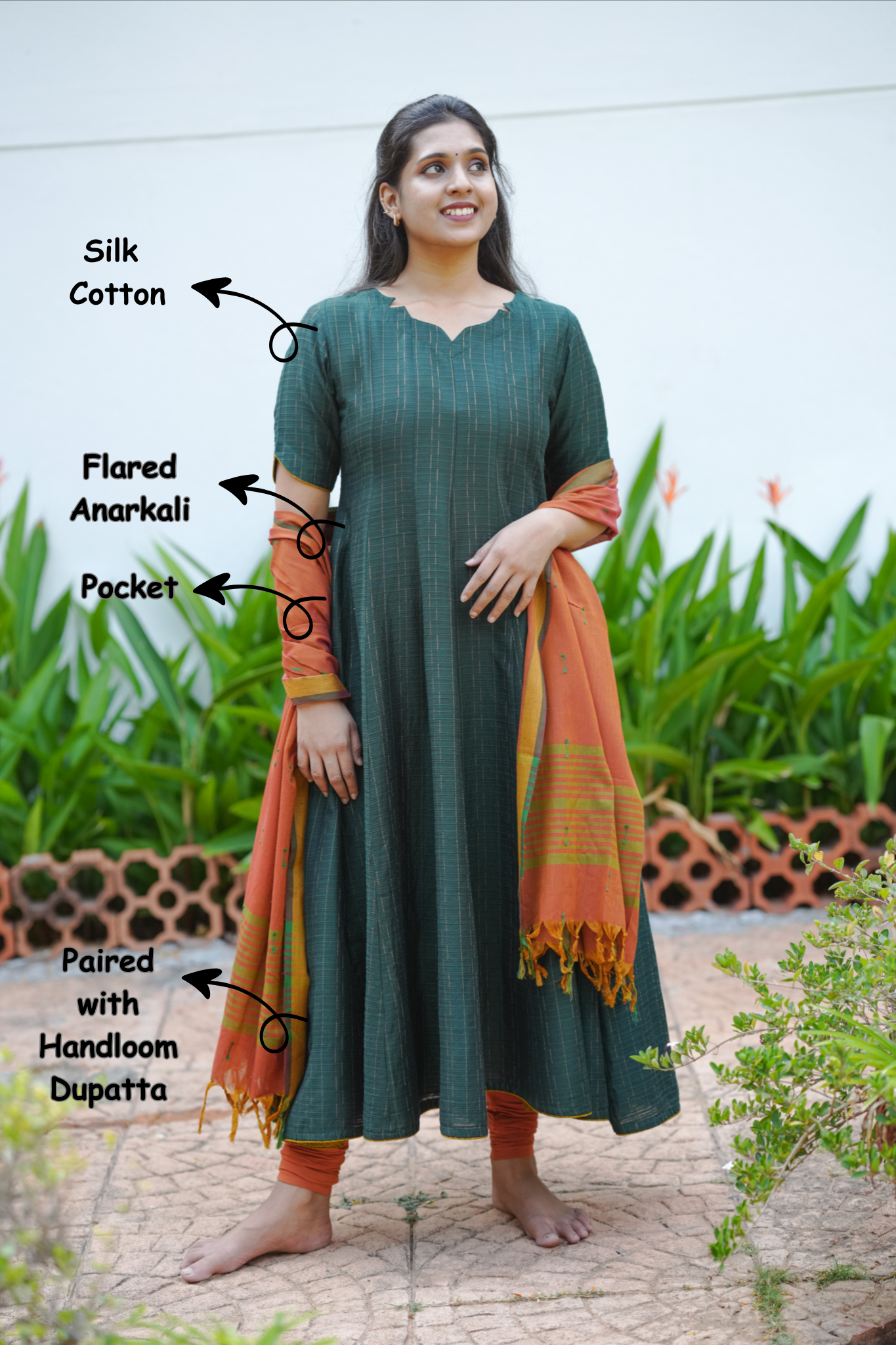 Maragatham (Kurti+Dupatta)