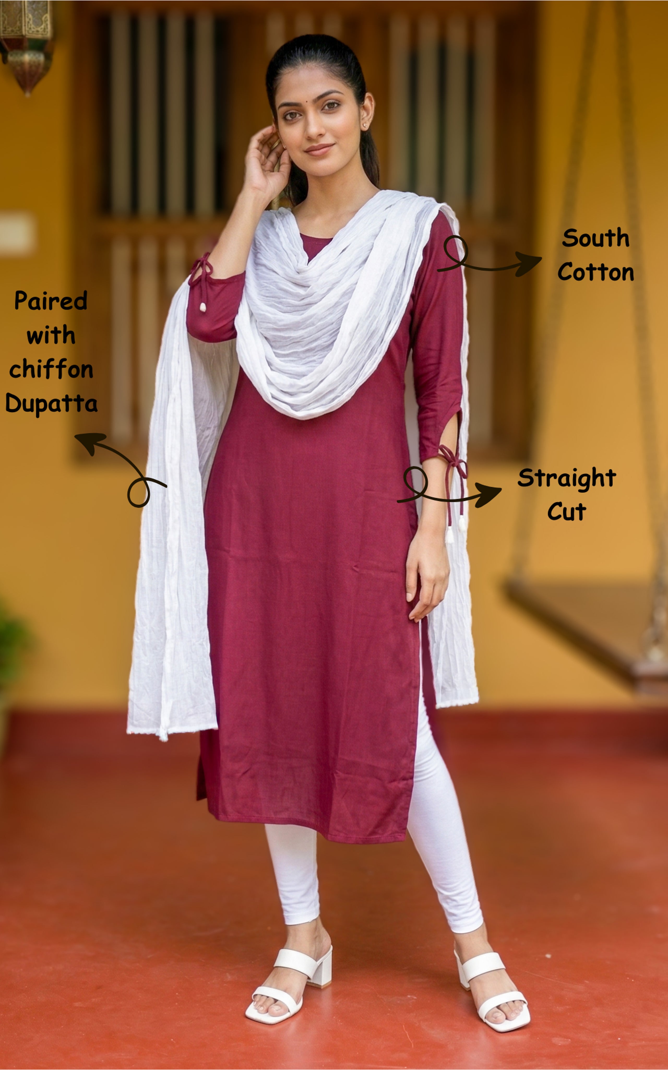 Raja Rani Nayan (Kurti+Dupatta)