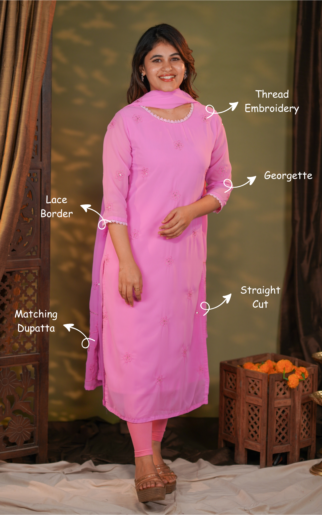 Sillunu Oru Kaadhal 9 (Kurti+Dupatta)