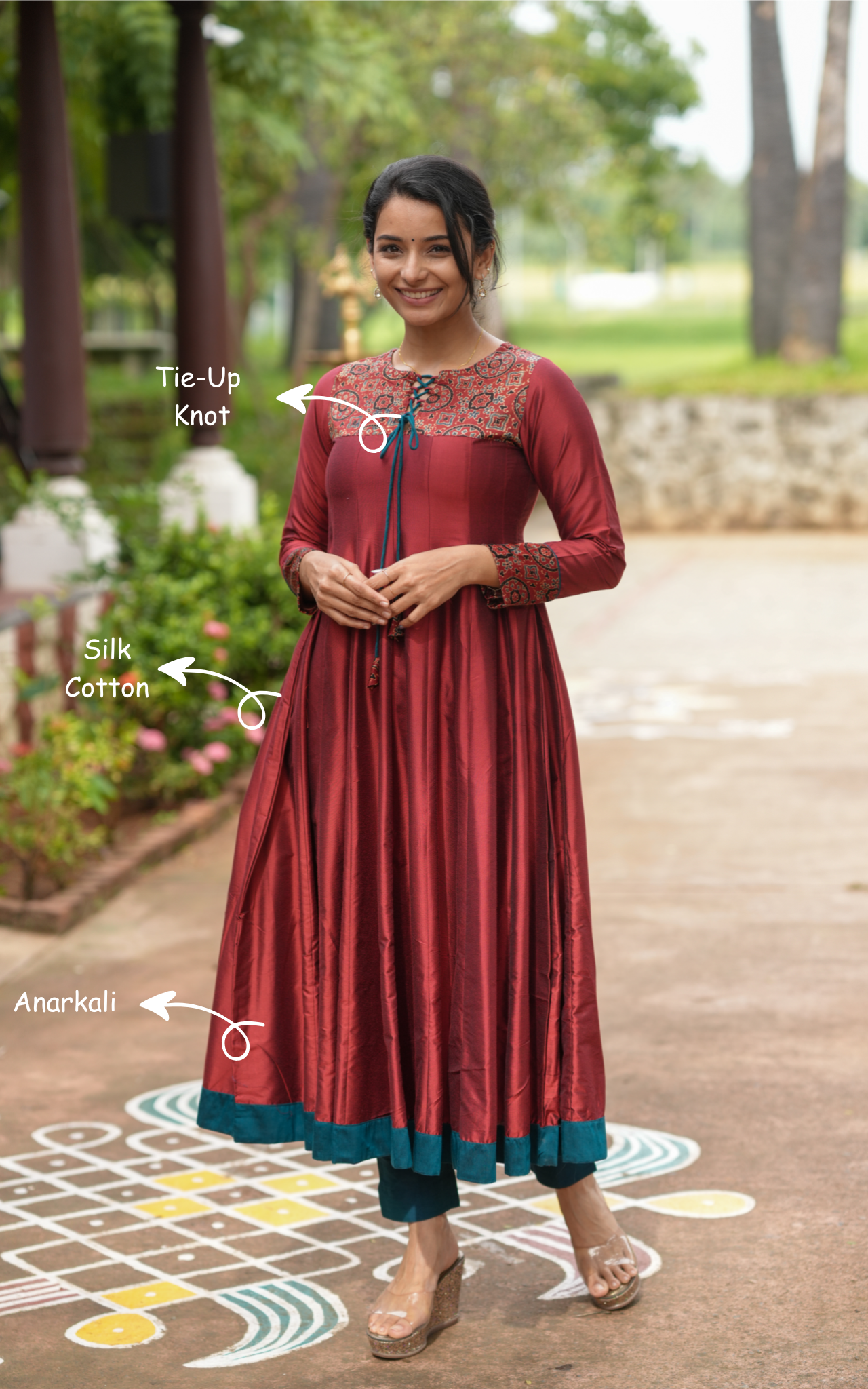 Christmas wear anarkali