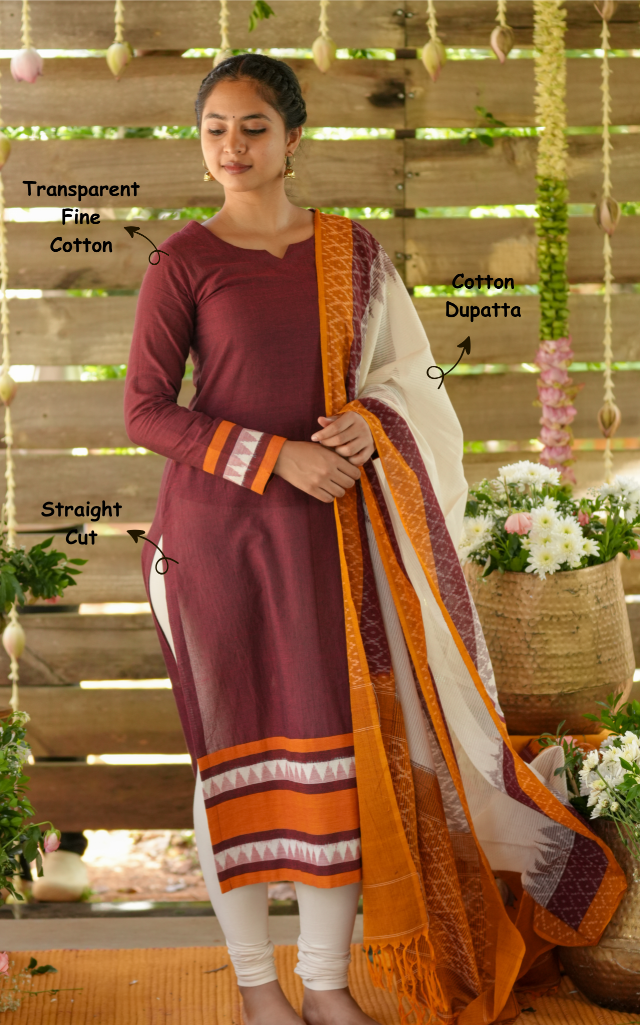Aval Kuzhal B (Kurti+Dupatta)