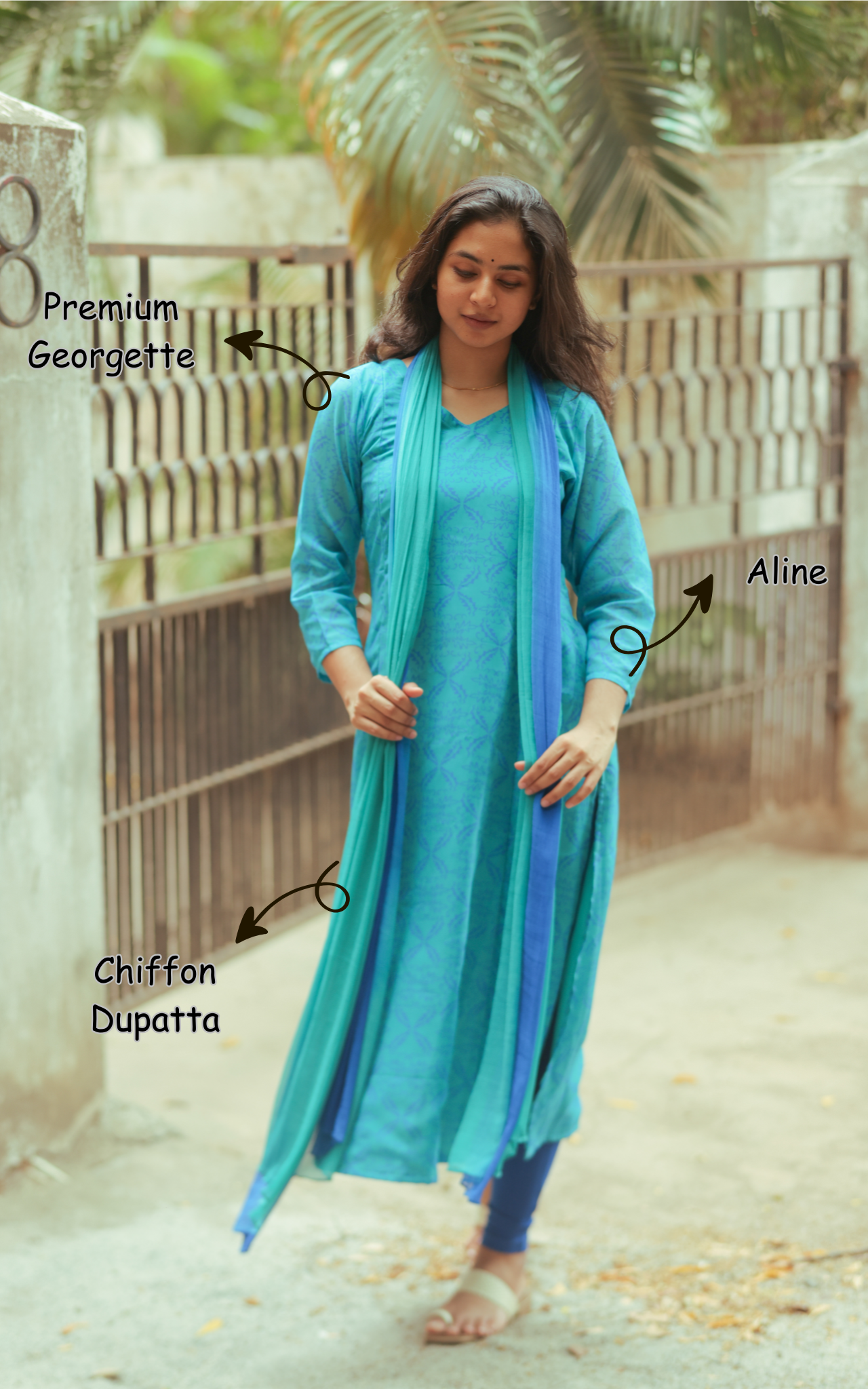 Kandukondain Kandukondain Meenu 6 (Kurti+Dupatta)