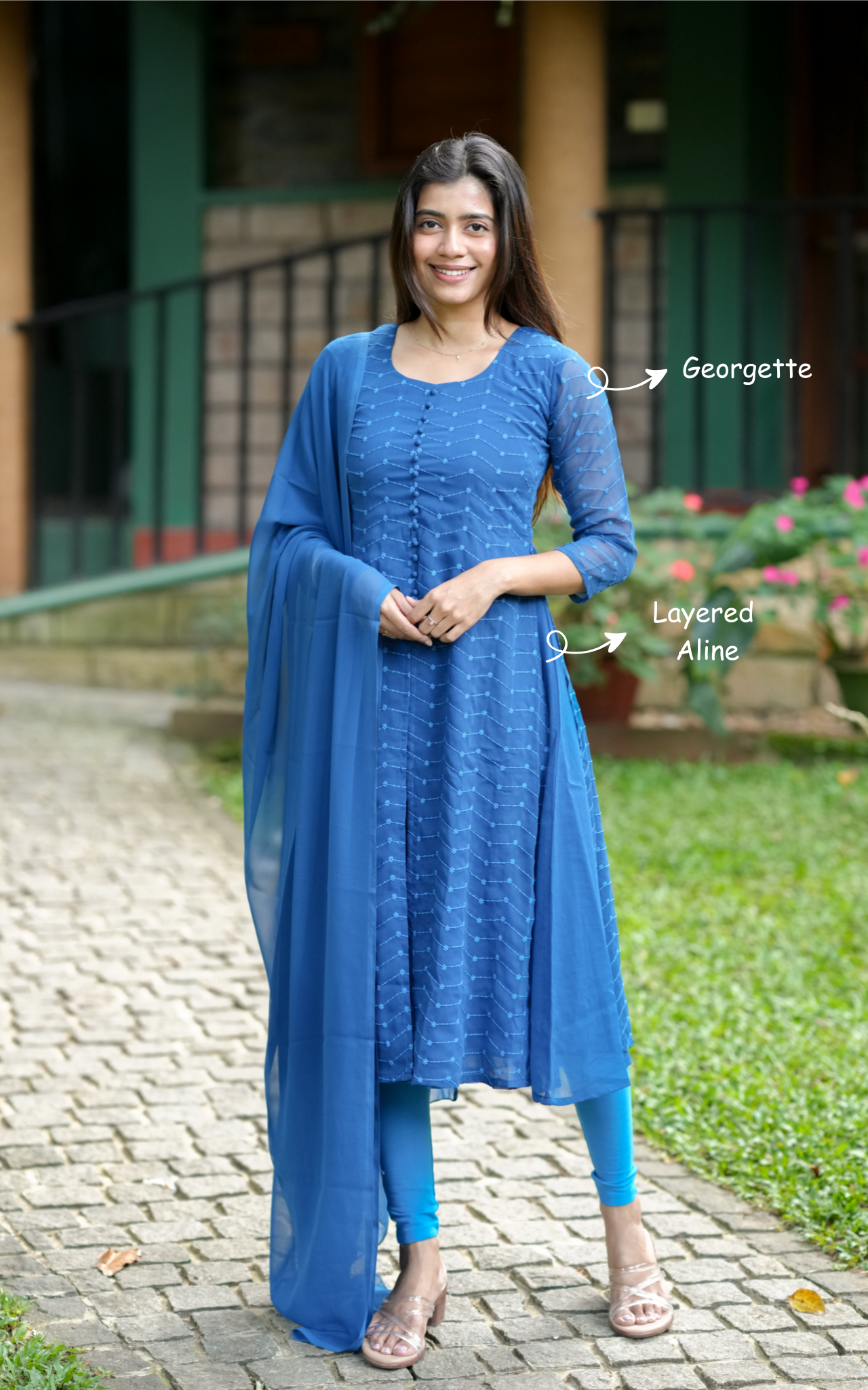 Kushi Turquoise (Kurti+Dupatta)