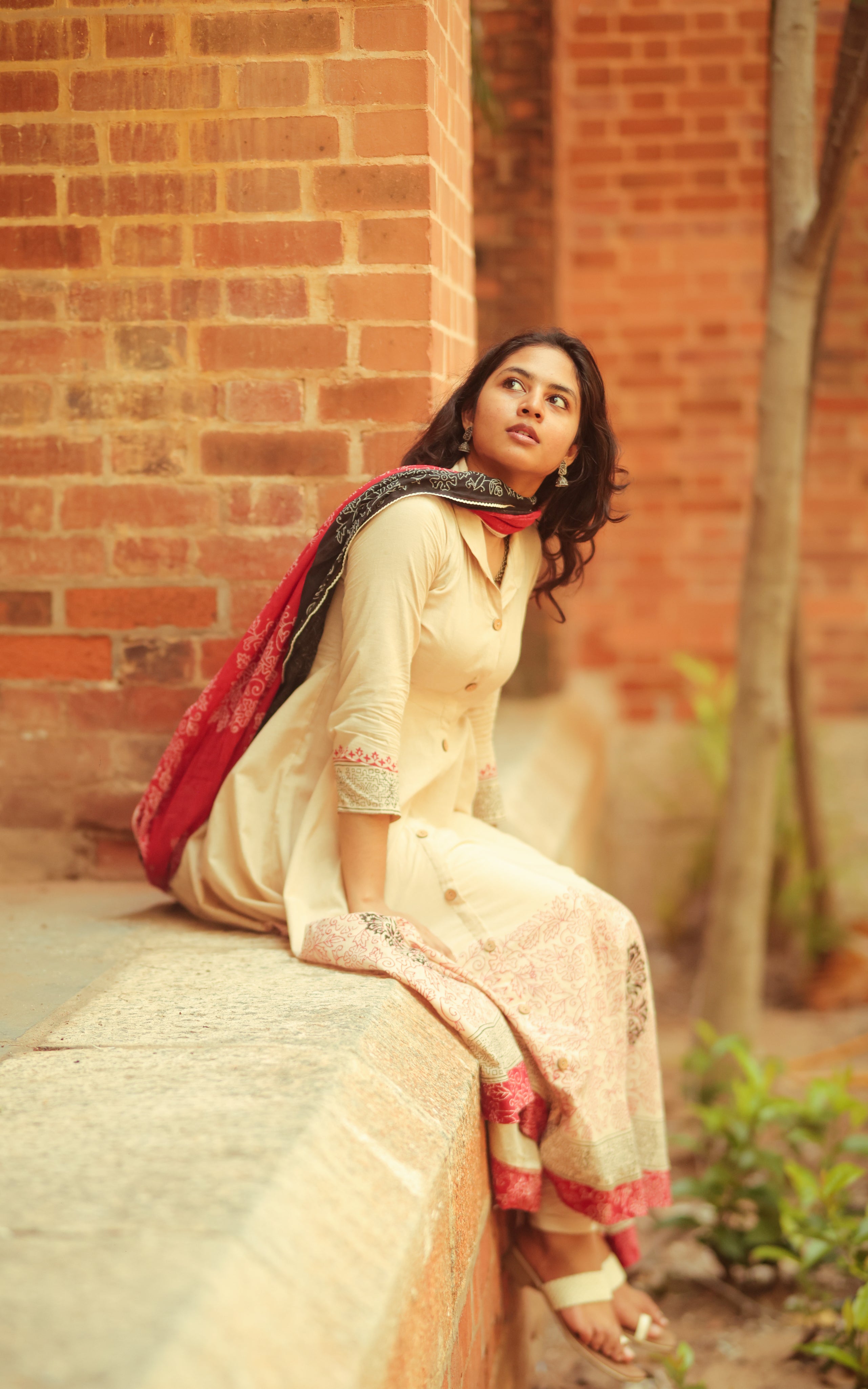 Nithya Menen Kurti with Dupatta