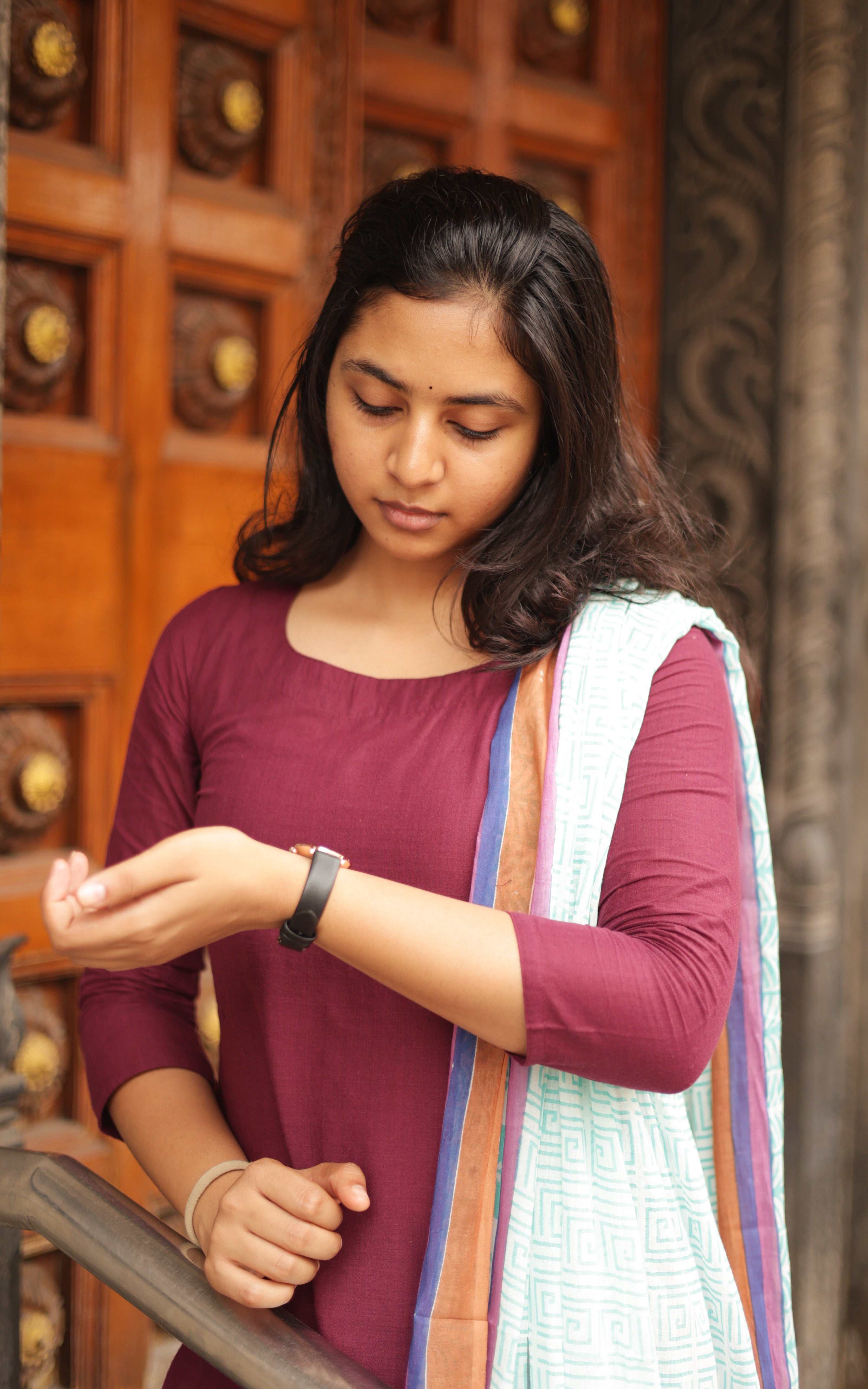 Raja Rani Nazriya Plum (Kurti+Dupatta) KURTIS instore
