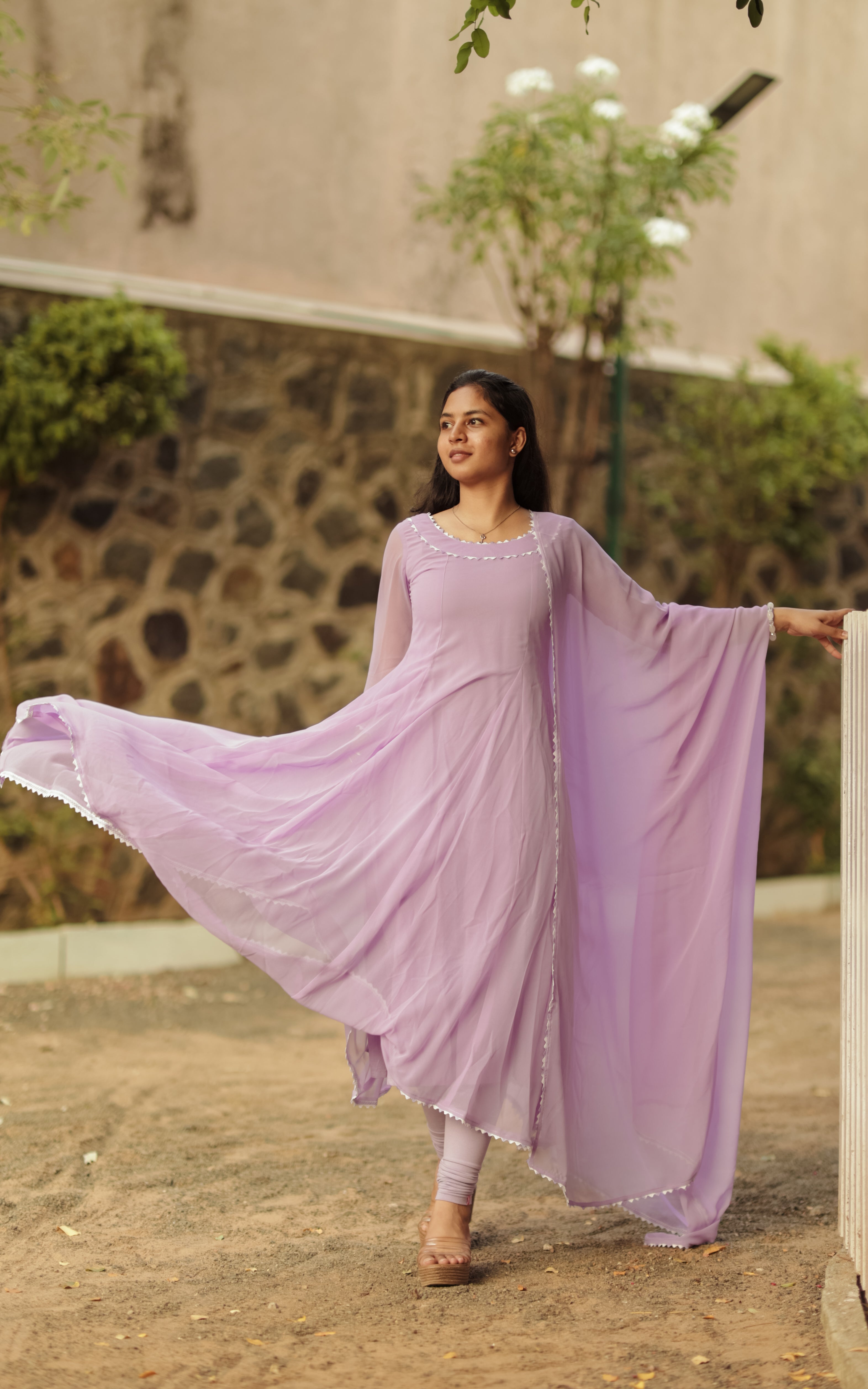 Elegant kurti featuring a back zipper closure, designed for a perfect fit. The zip ensures a sleek and tailored look, ideal for a stylish and comfortable appearance.