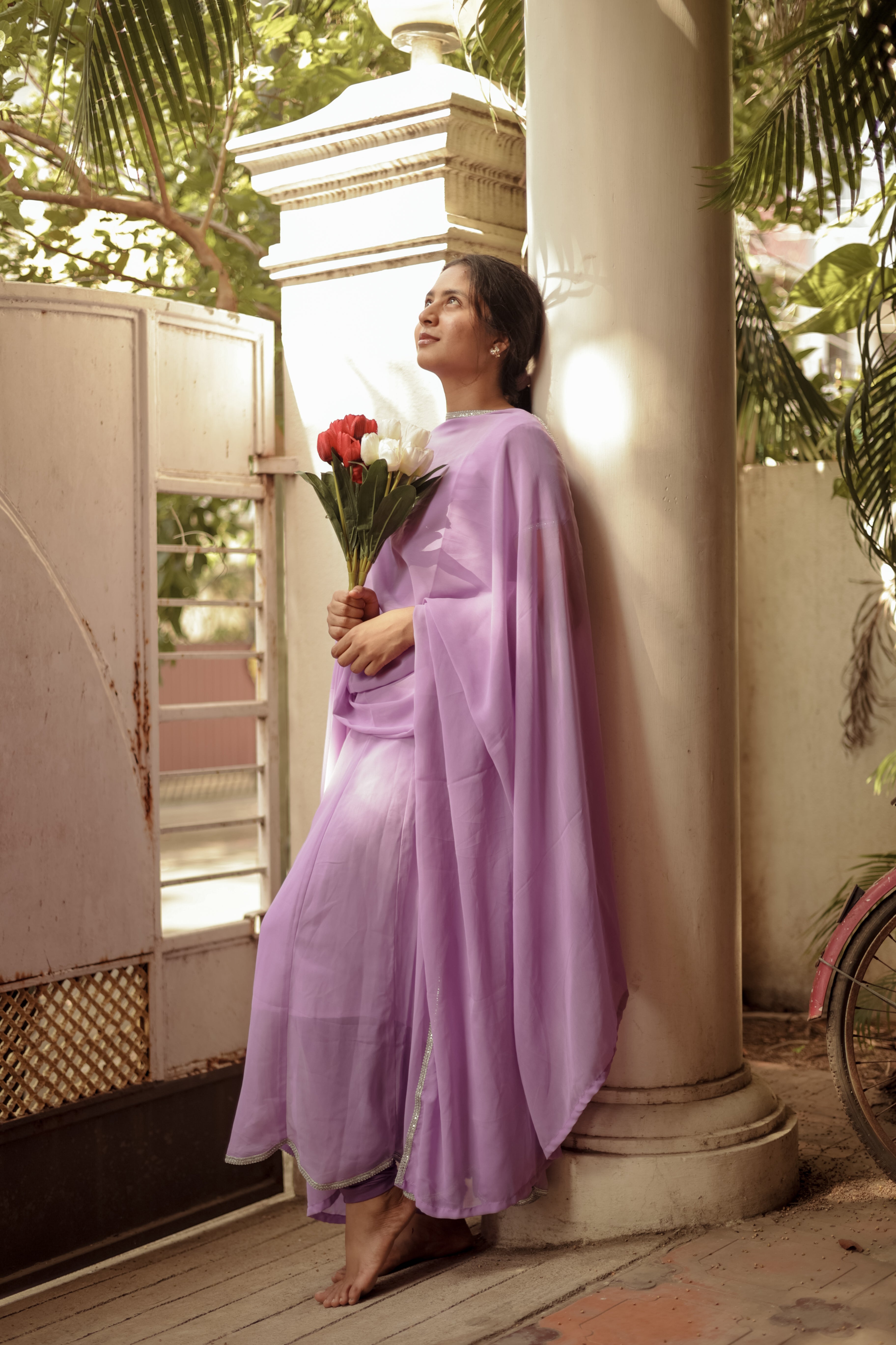 Premium Georgette anarkali with dupatta