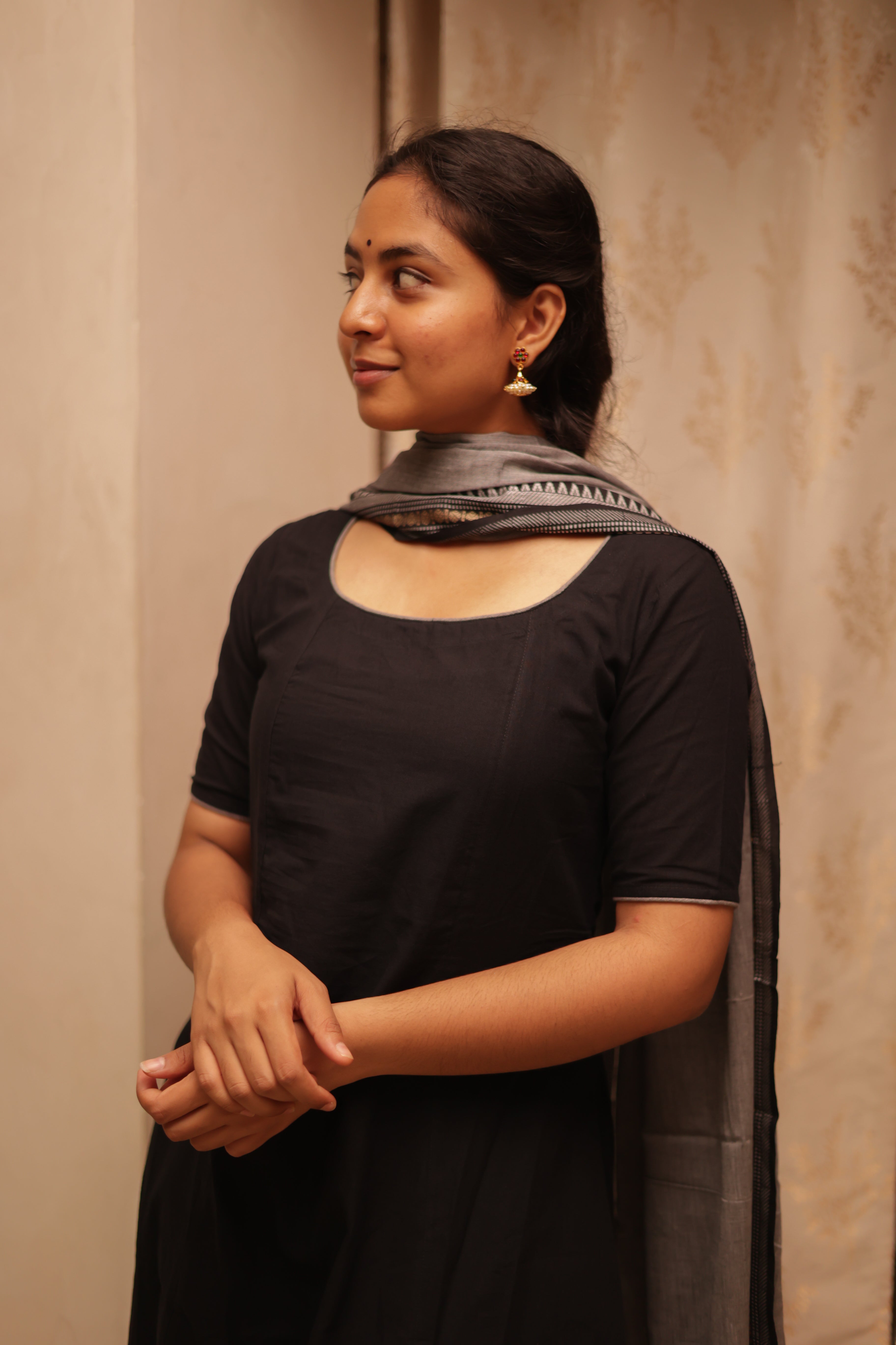 Made from soft South Cotton fabric, the kurti ensures comfort and breathability throughout the day