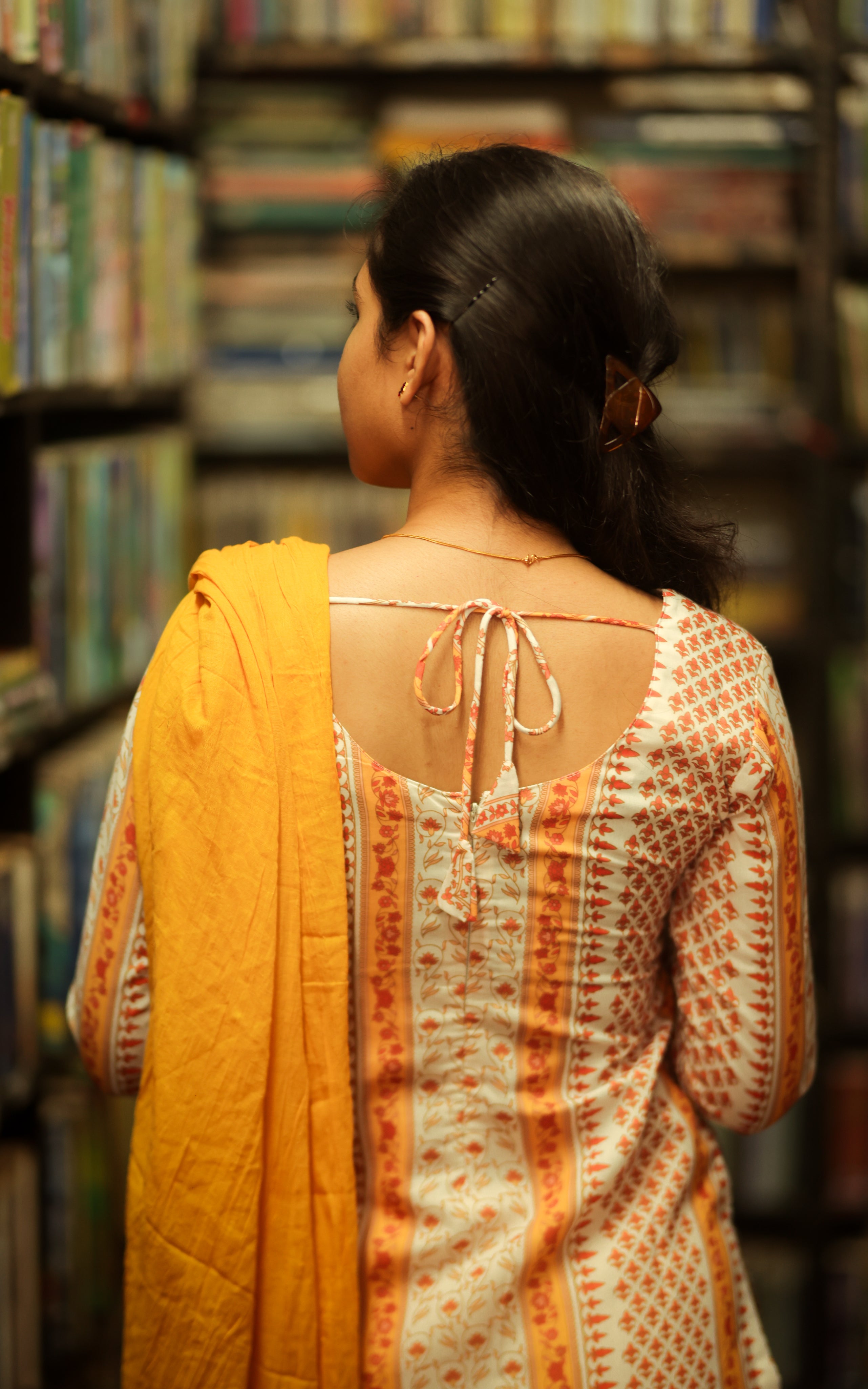 Kalloori Mustard (Kurti+Dupatta)