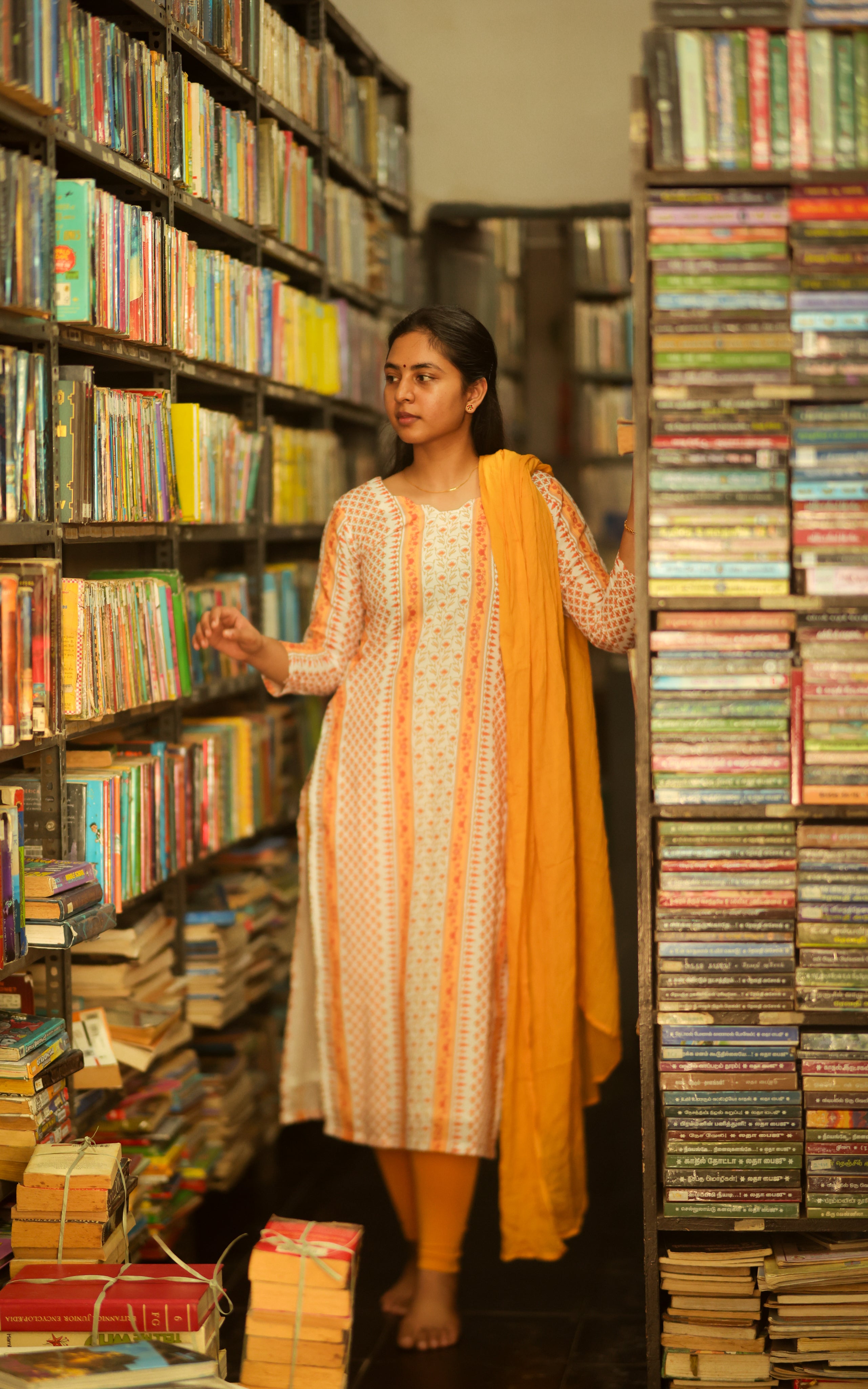 Kalloori Mustard (Kurti+Dupatta)